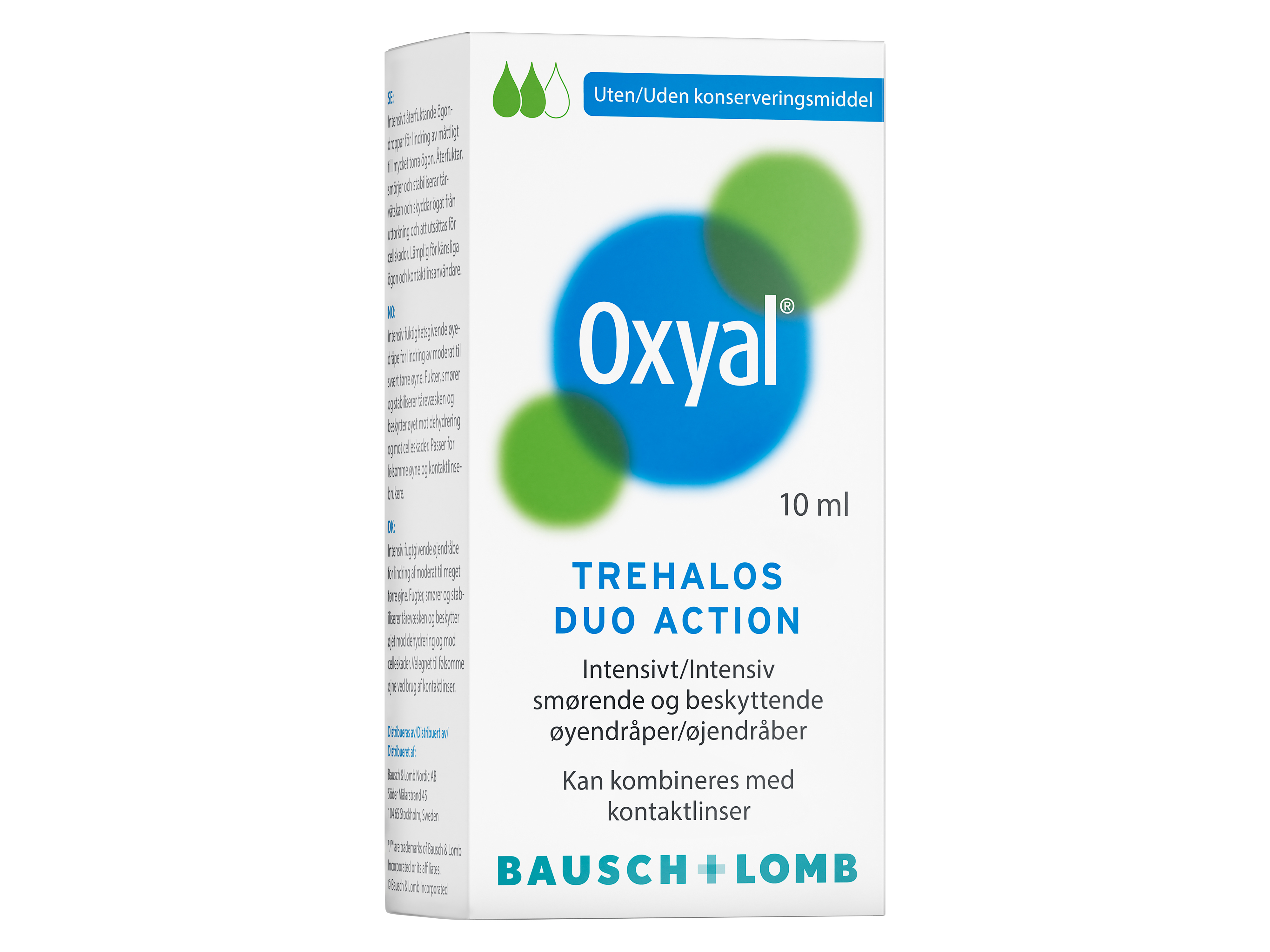 Oxyal Trehalos Duo Action øyedråper, 10 ml