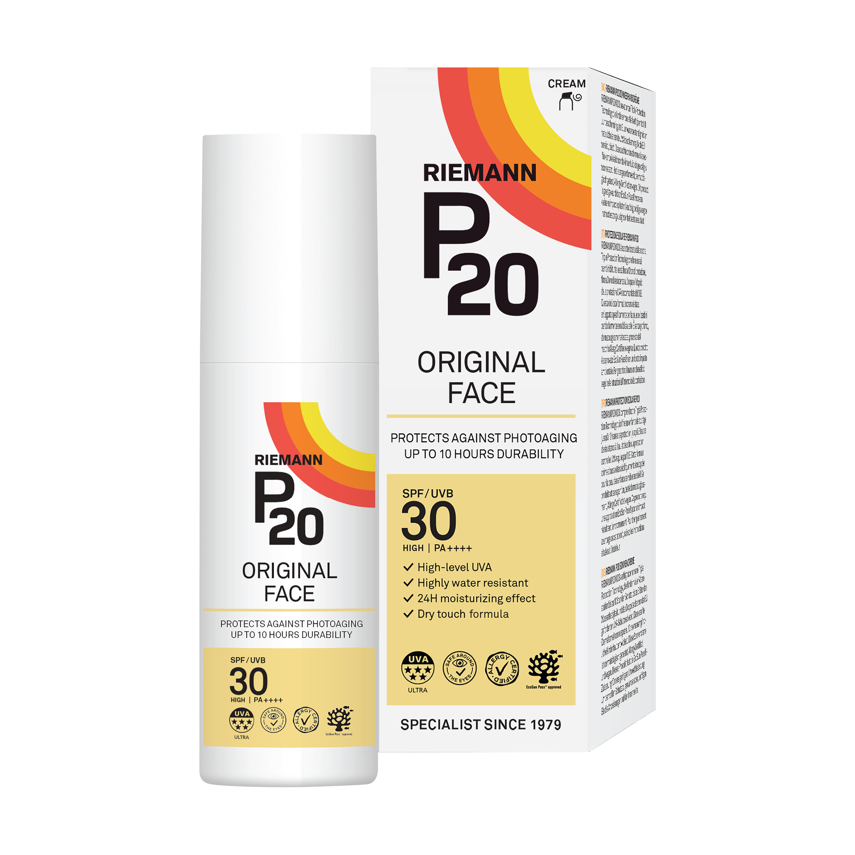 P20 Sun Cream Original Face SPF30, 50 ml