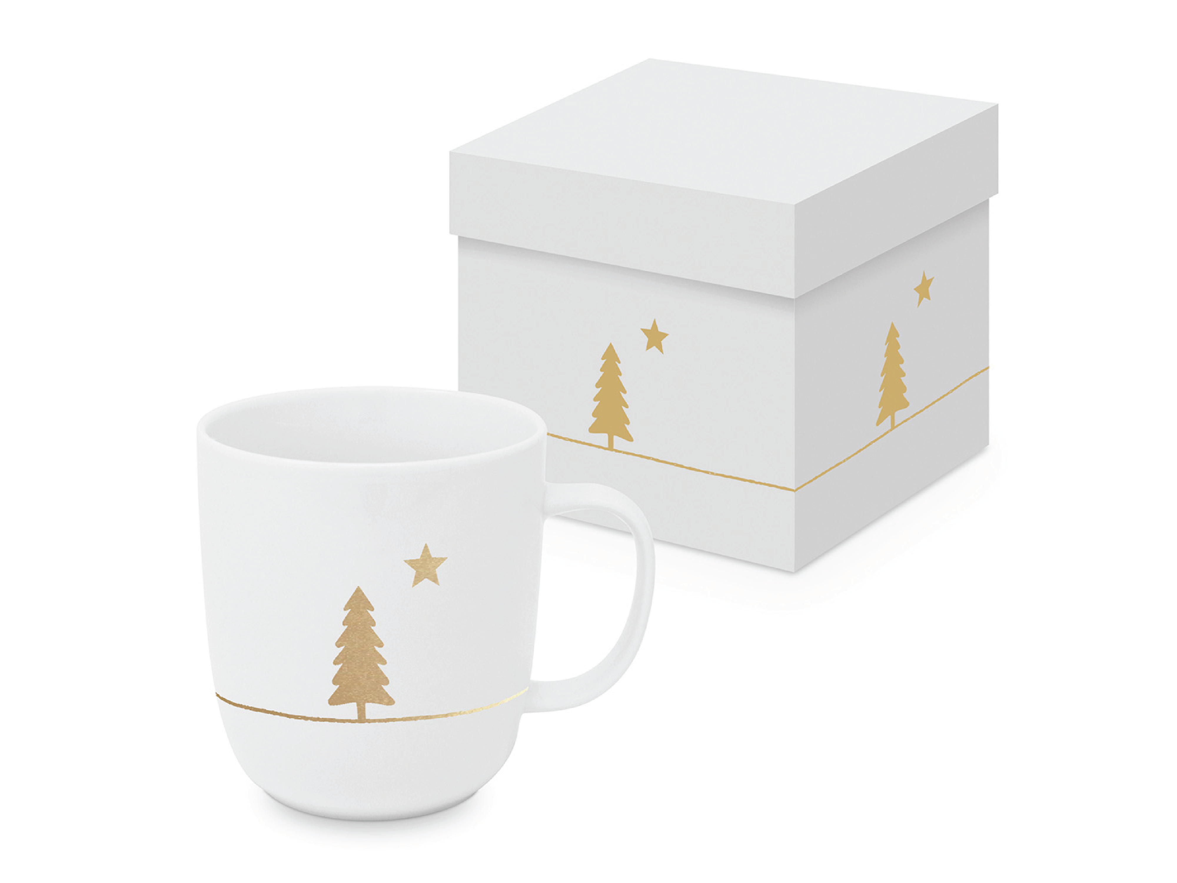 Paperproducts Design Krus Pure Gold Tree Matte Mug, 350 ml, 1 stk.