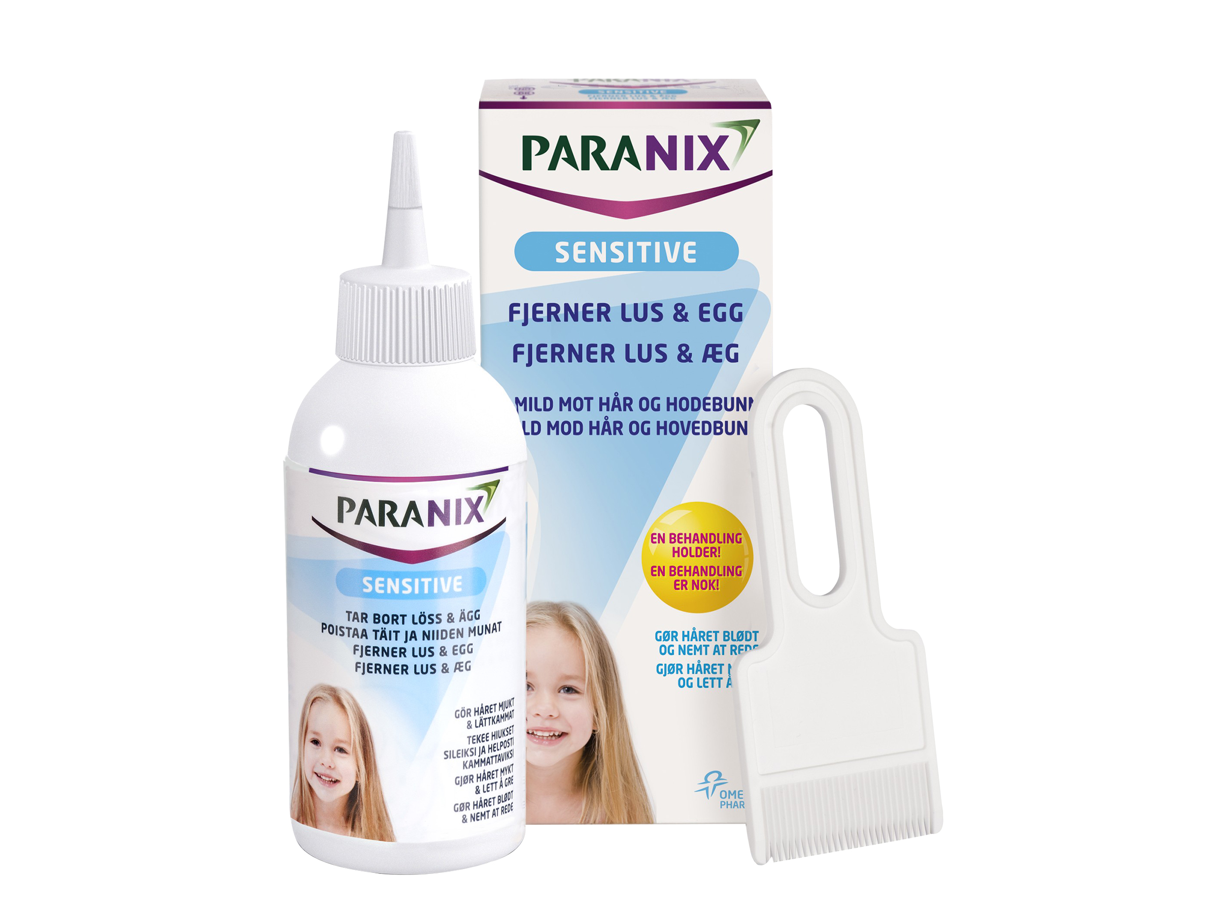 Paranix Sensitive uten parfyme, 150 ml