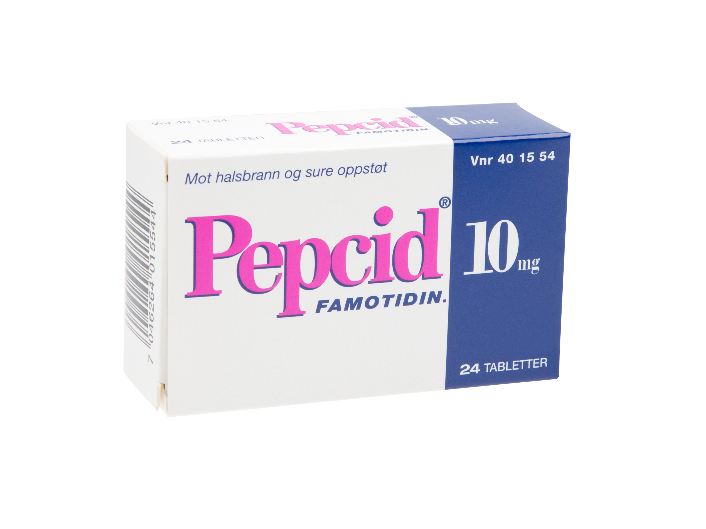 Pepcid Tabletter 10mg, 24 stk. på brett