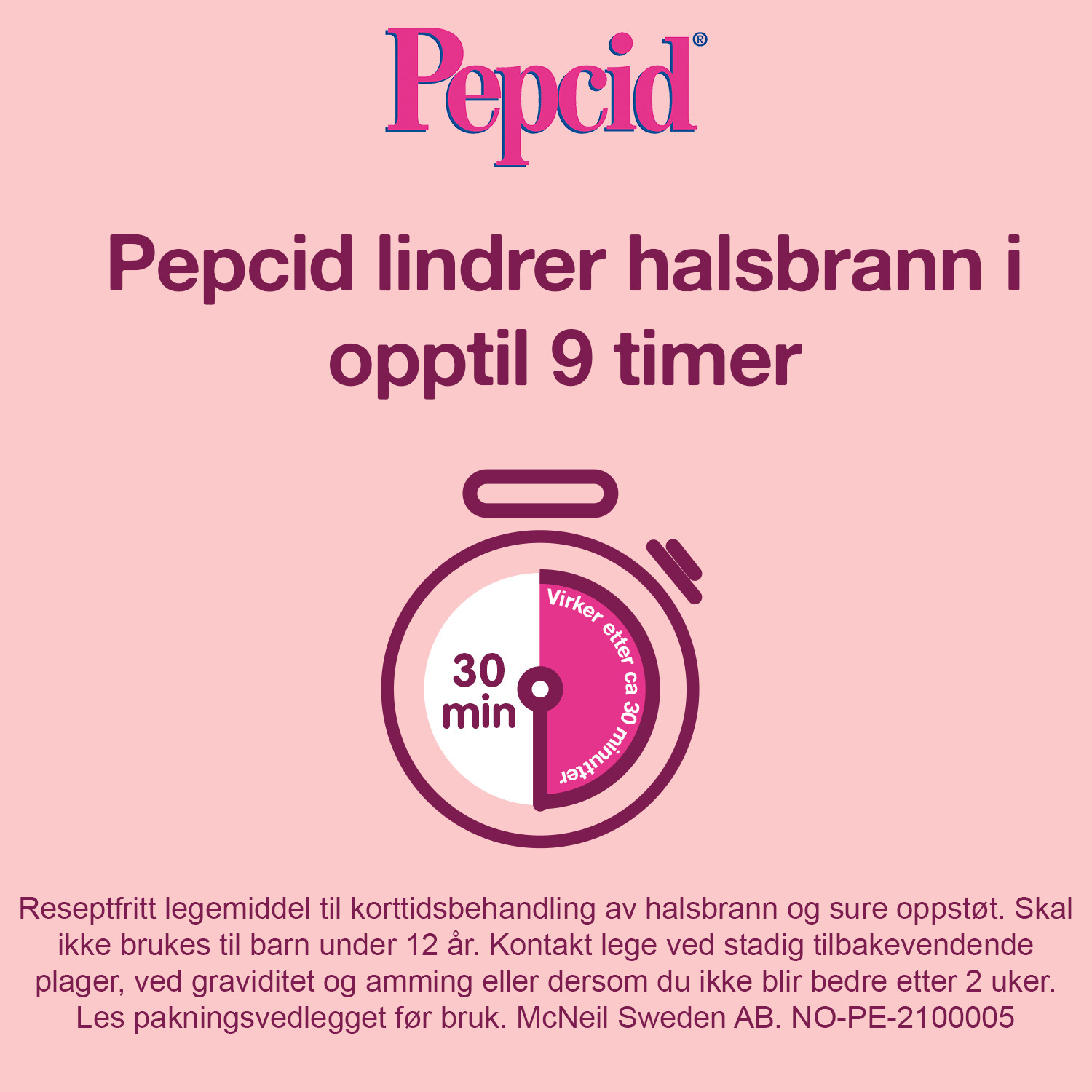 Pepcid Tabletter 10mg, 24 stk.