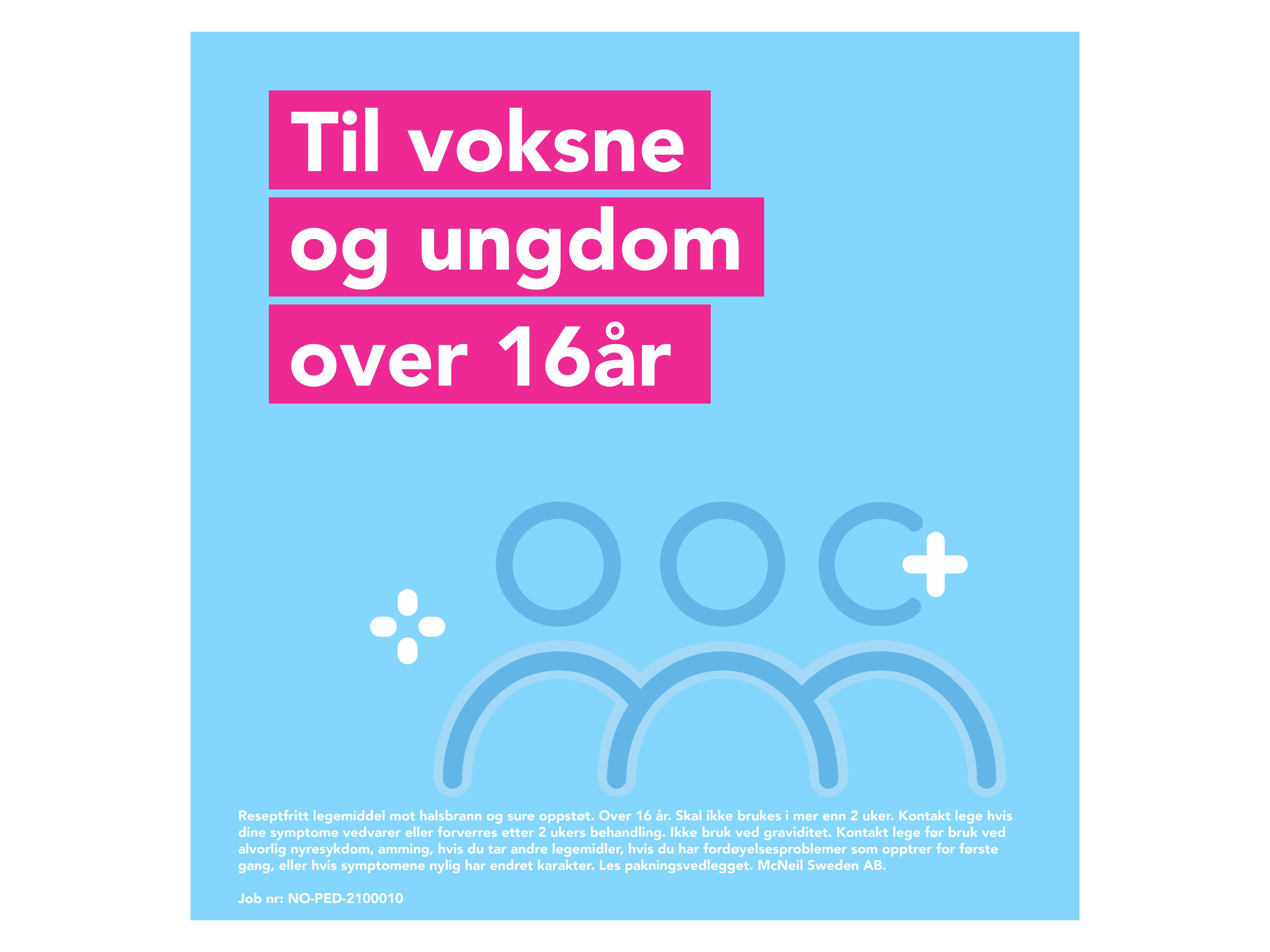 Pepcidduo Tyggetabletter 10/165/800mg, 12 stk.