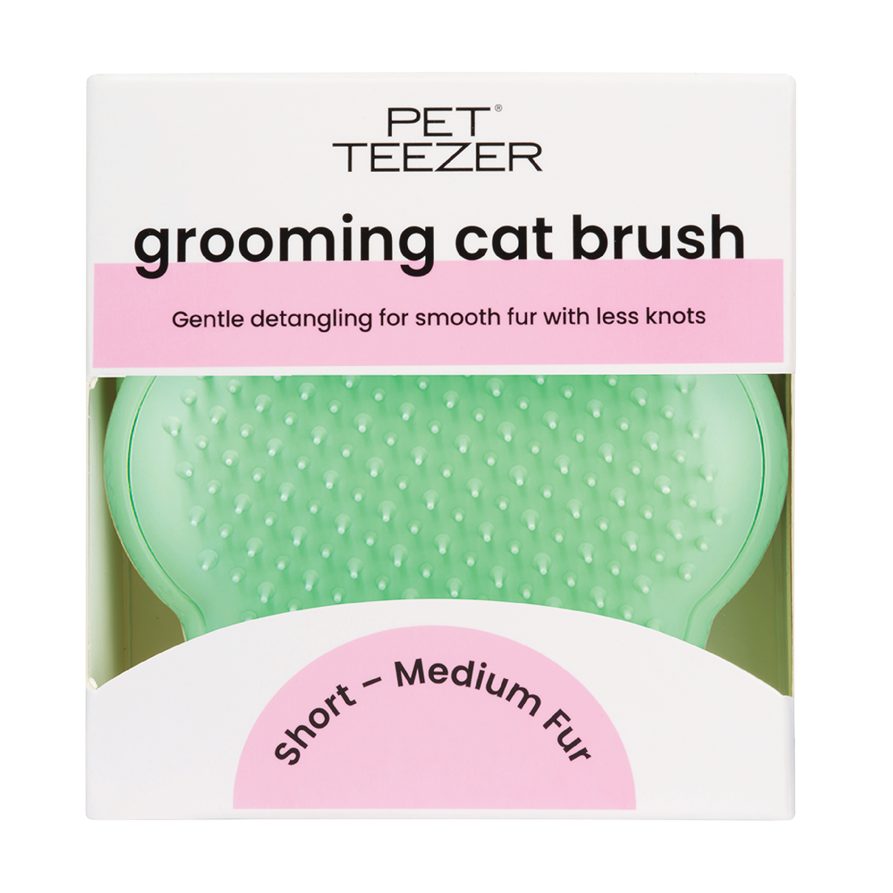 Pet Teezer Cat Grooming Brush, 1 stk.