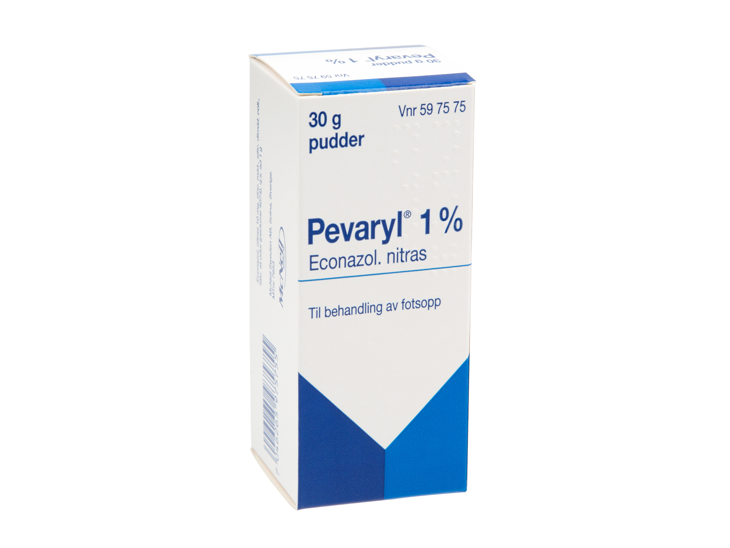 Pevaryl Pudder 1 %, 30 g.