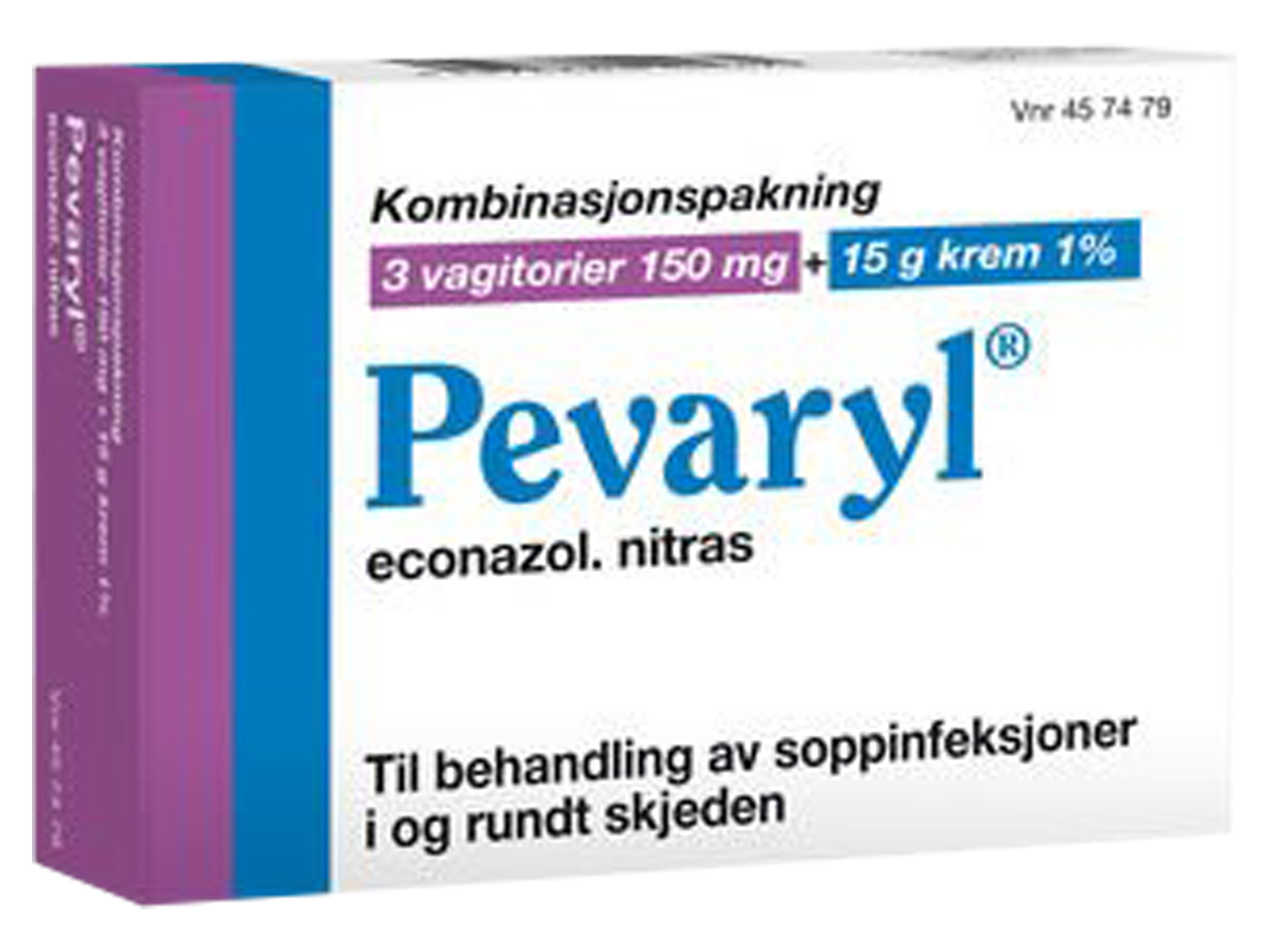 Pevaryl Vag 150mg+krem 1%, 15 g.