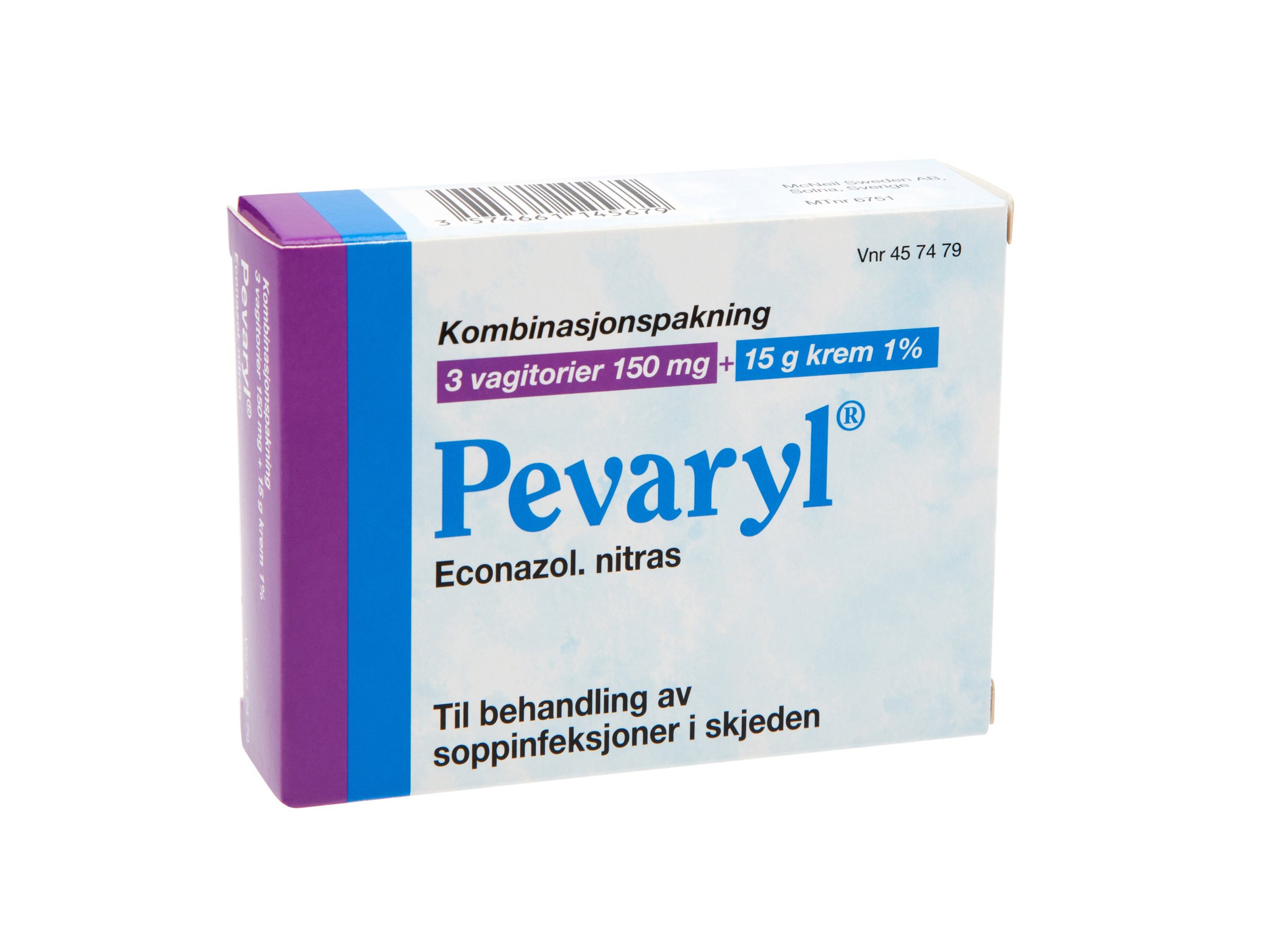 Pevaryl Kombinasjonspakke, 15 g.