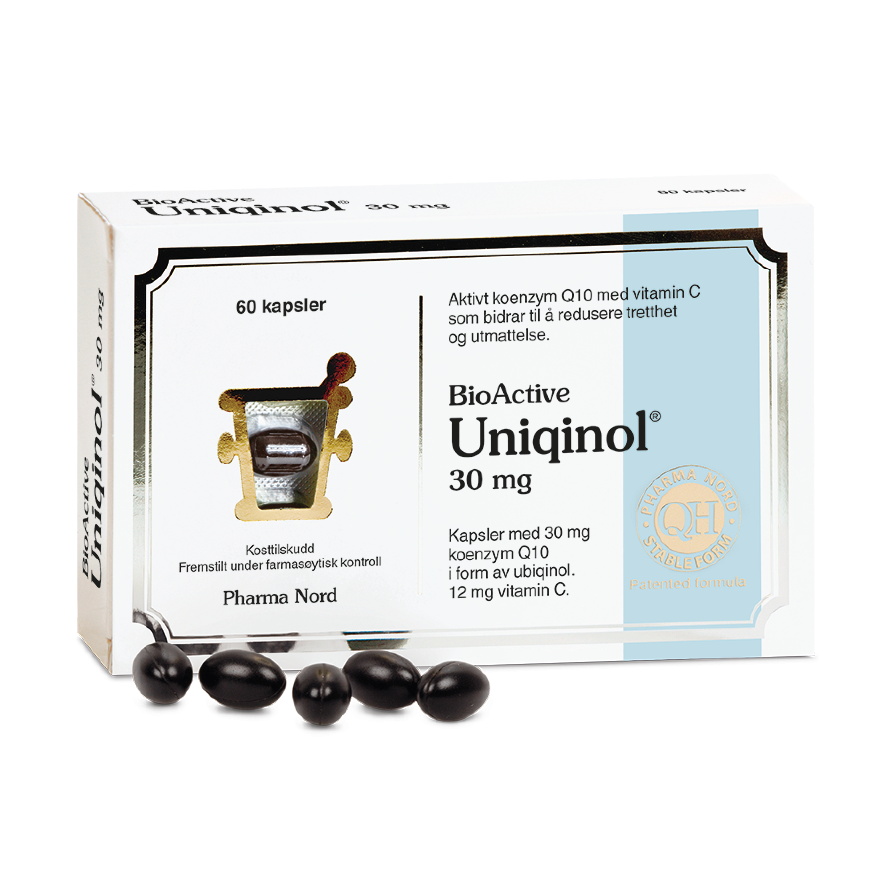 Pharma Nord Bio-active Q10 Uniqinol® 30 mg kapsler, 60 stk.