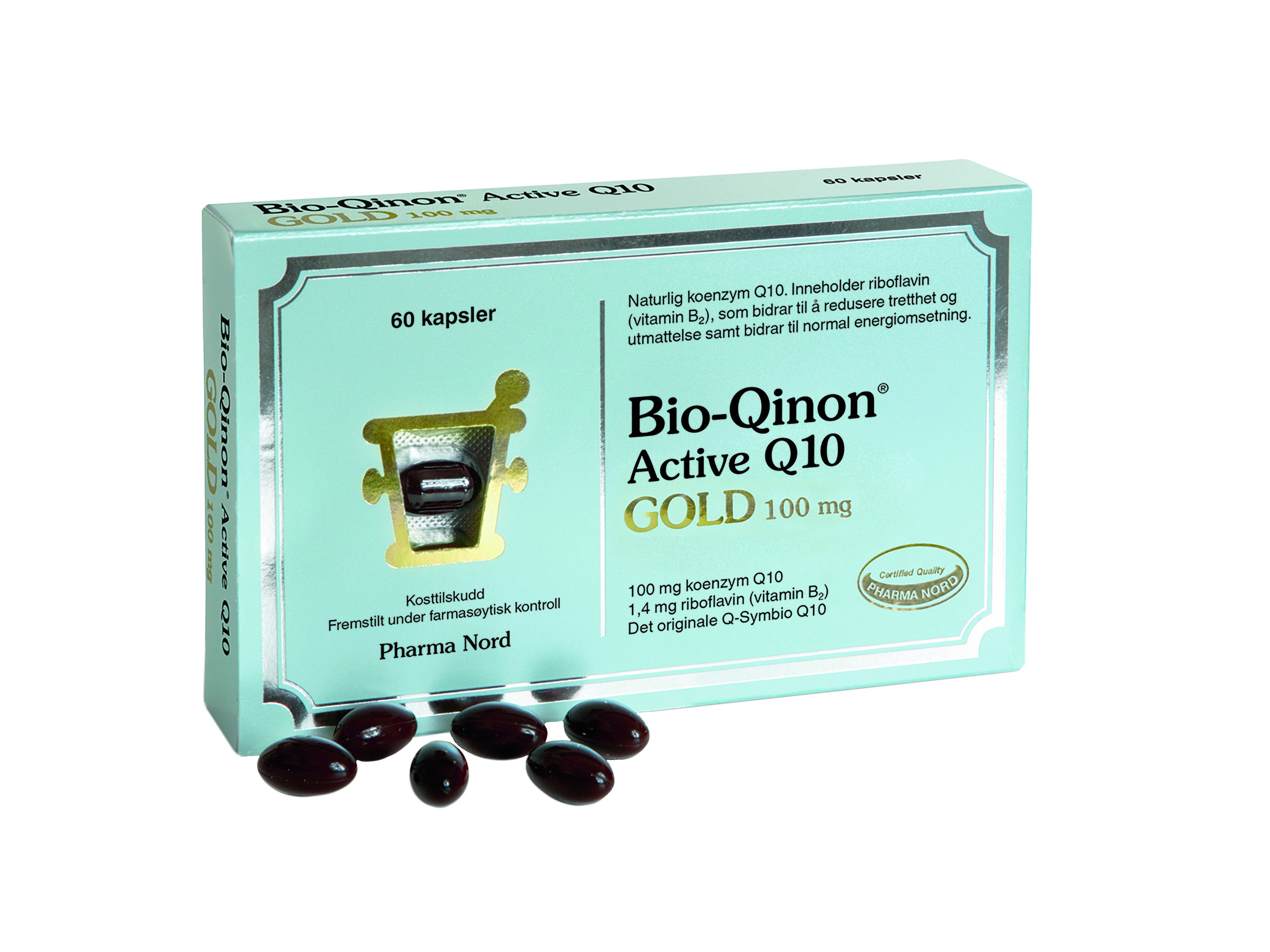 Pharma Nord Bio-Qinon Q10 GOLD 100 mg kapsler, 60 stk.