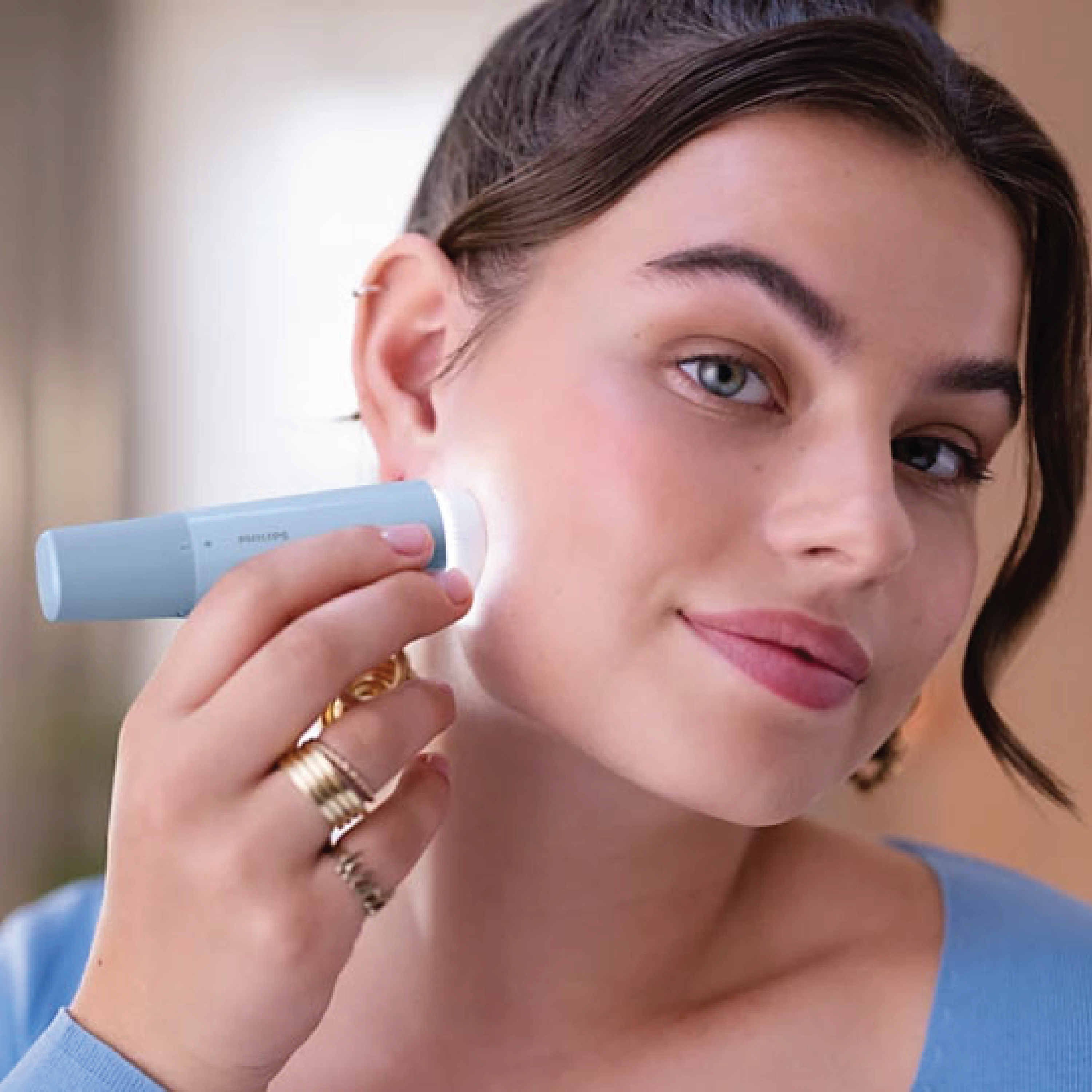 Philips 5000 Series Ansiktshårfjerner, Lyseblå, 1 stk.