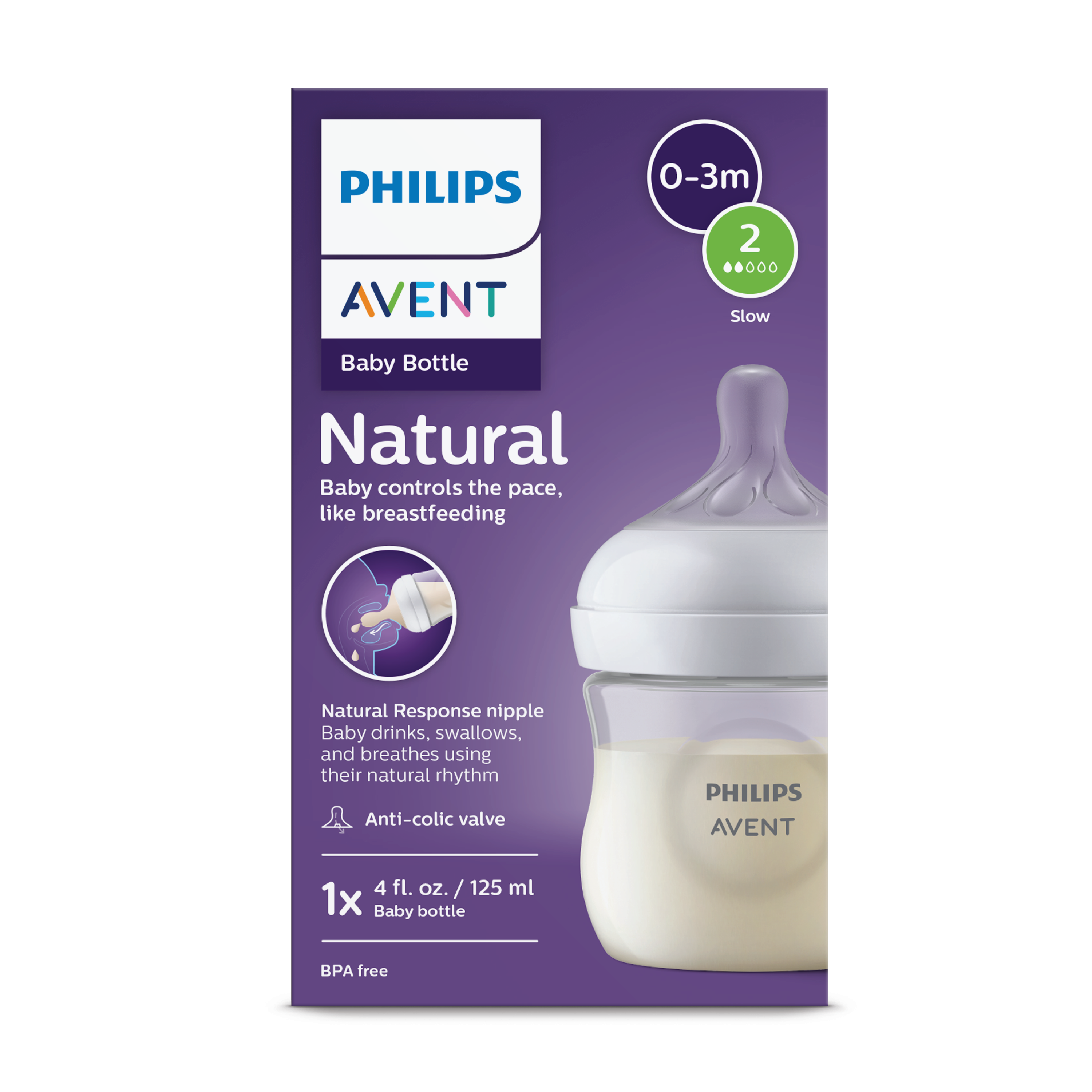 Philips Avent Natural Bottle, 125 ml