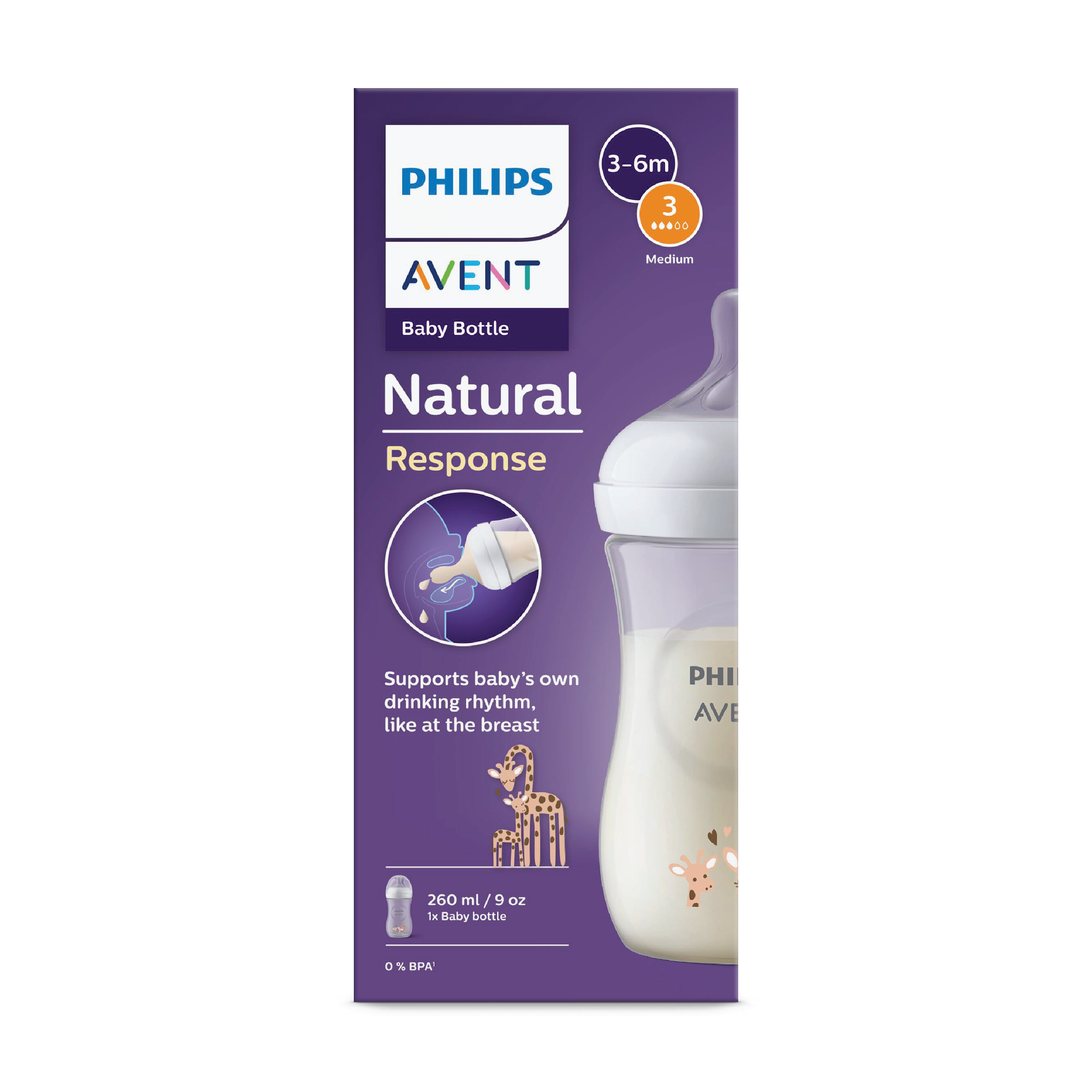 Philips Avent Natural Bottle Giraffe, 260 ml