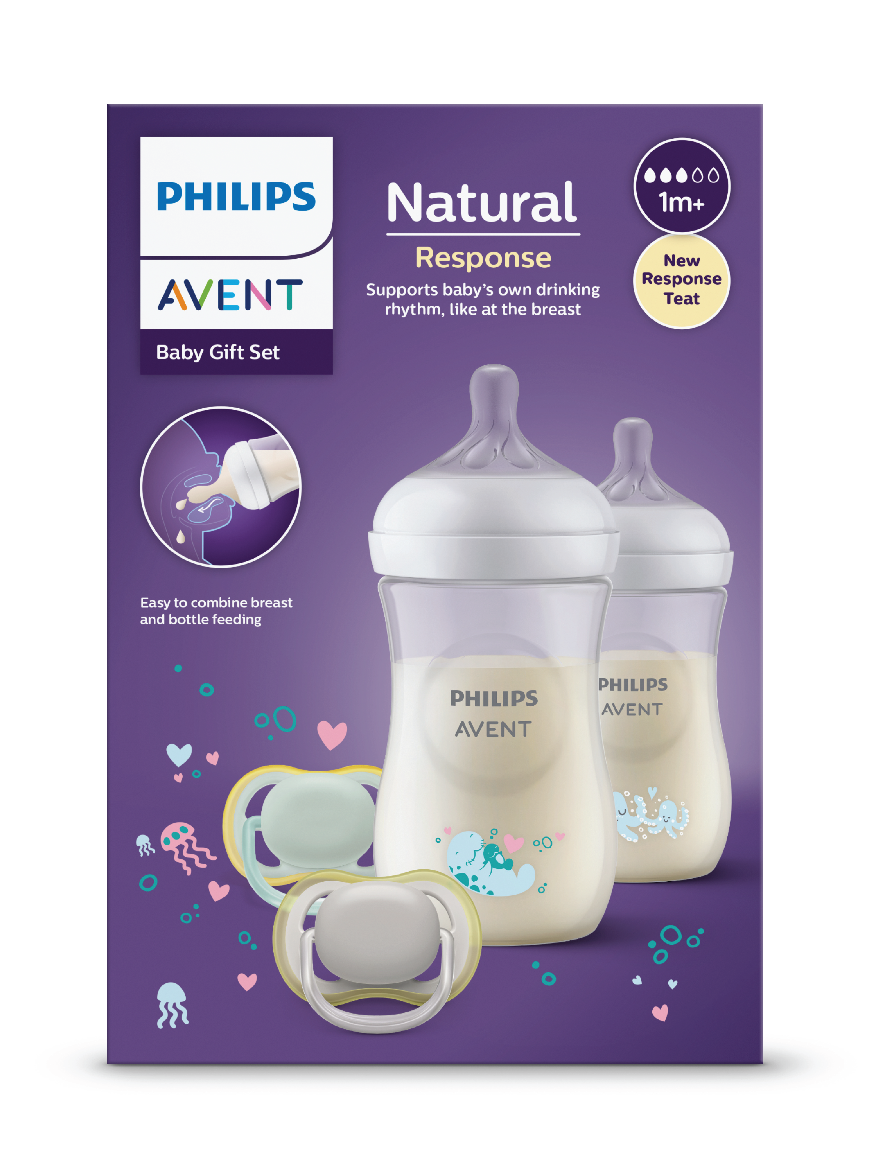 Philips Avent Natural Deco Gift Set, 1 sett