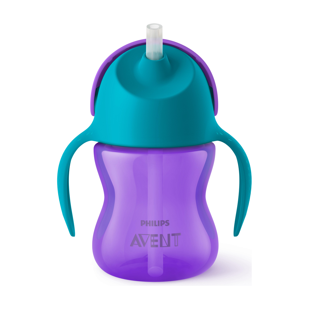 Philips Avent Straw Cup, Lilla/turkis, 1 stk.