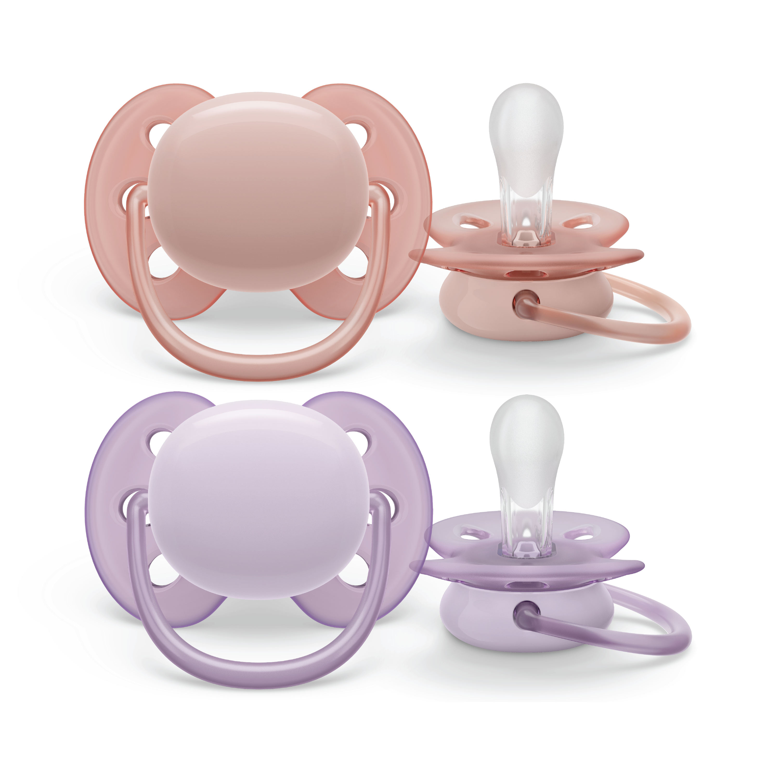 Philips Avent Ultra Soft Smokk, 0-6 mnd., rosa/lilla, 2 stk.