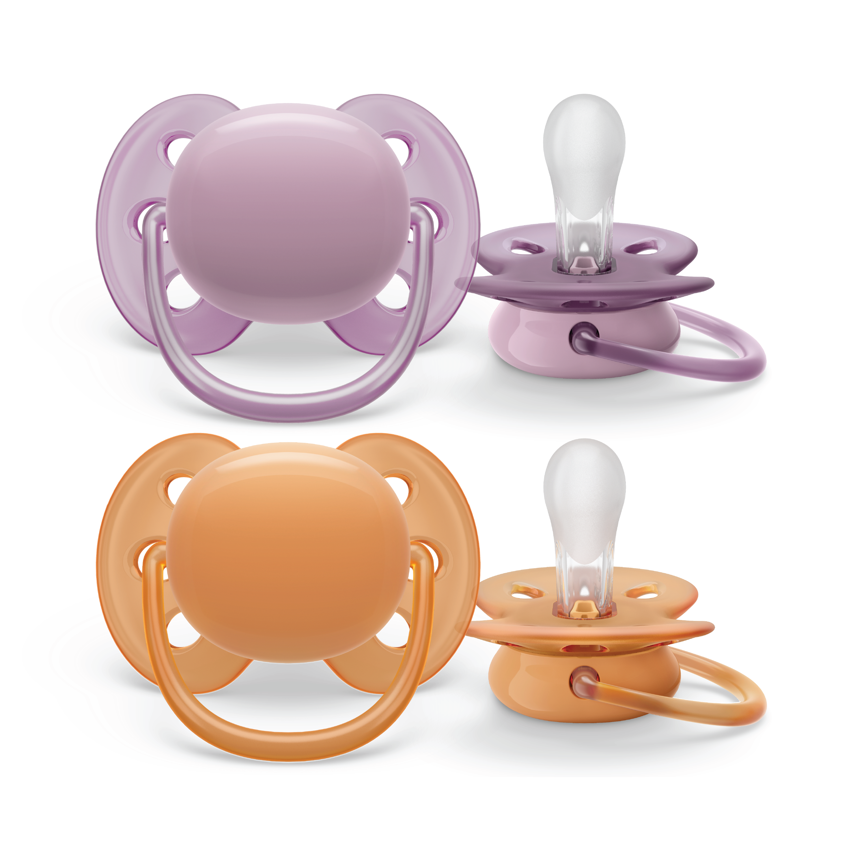 Philips Avent Ultra Soft Smokk, 6-18 mnd., lilla/oransje, 2 stk.