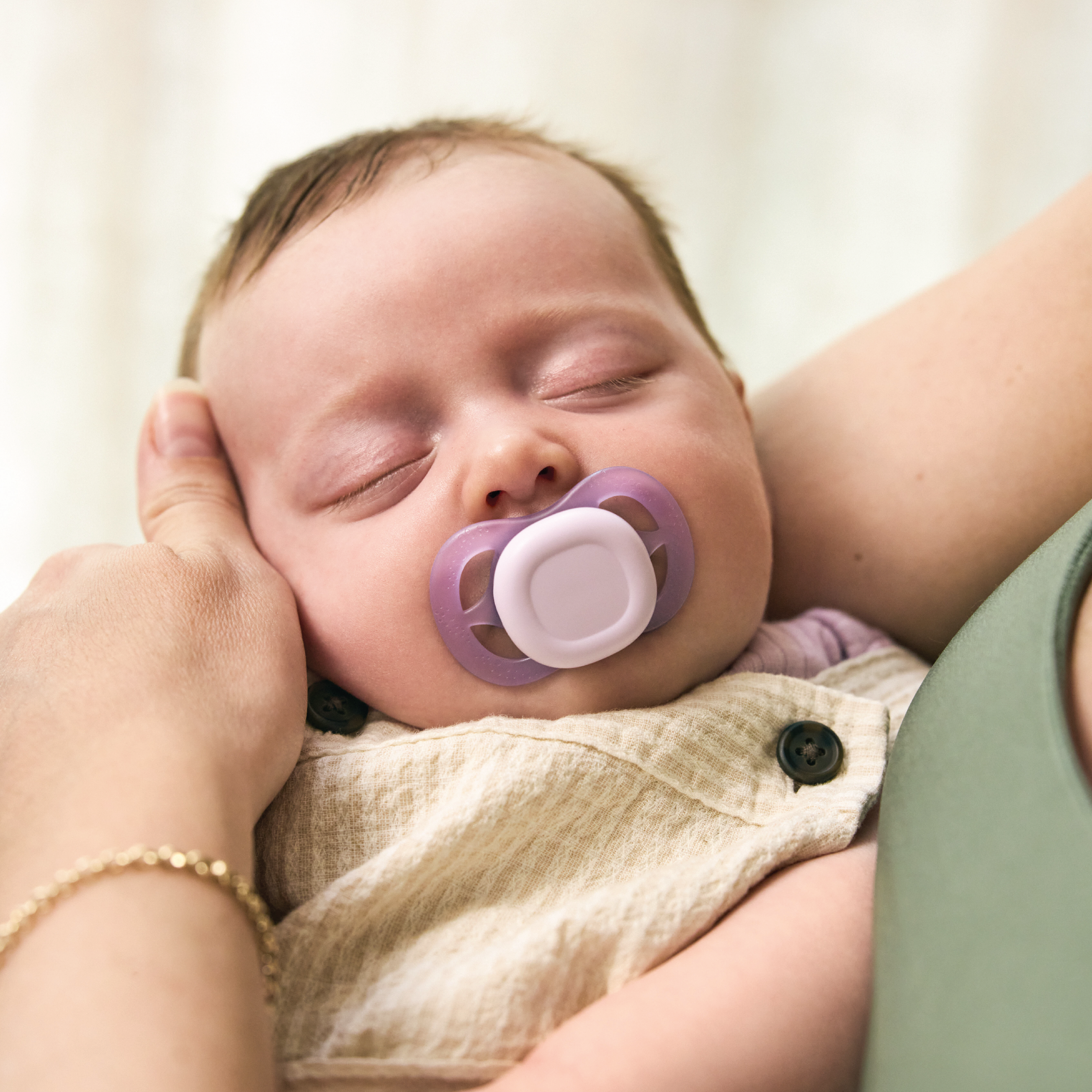 Philips Avent Ultra Start Smokk, 0-2 mnd, lilla/gul, 2 stk.