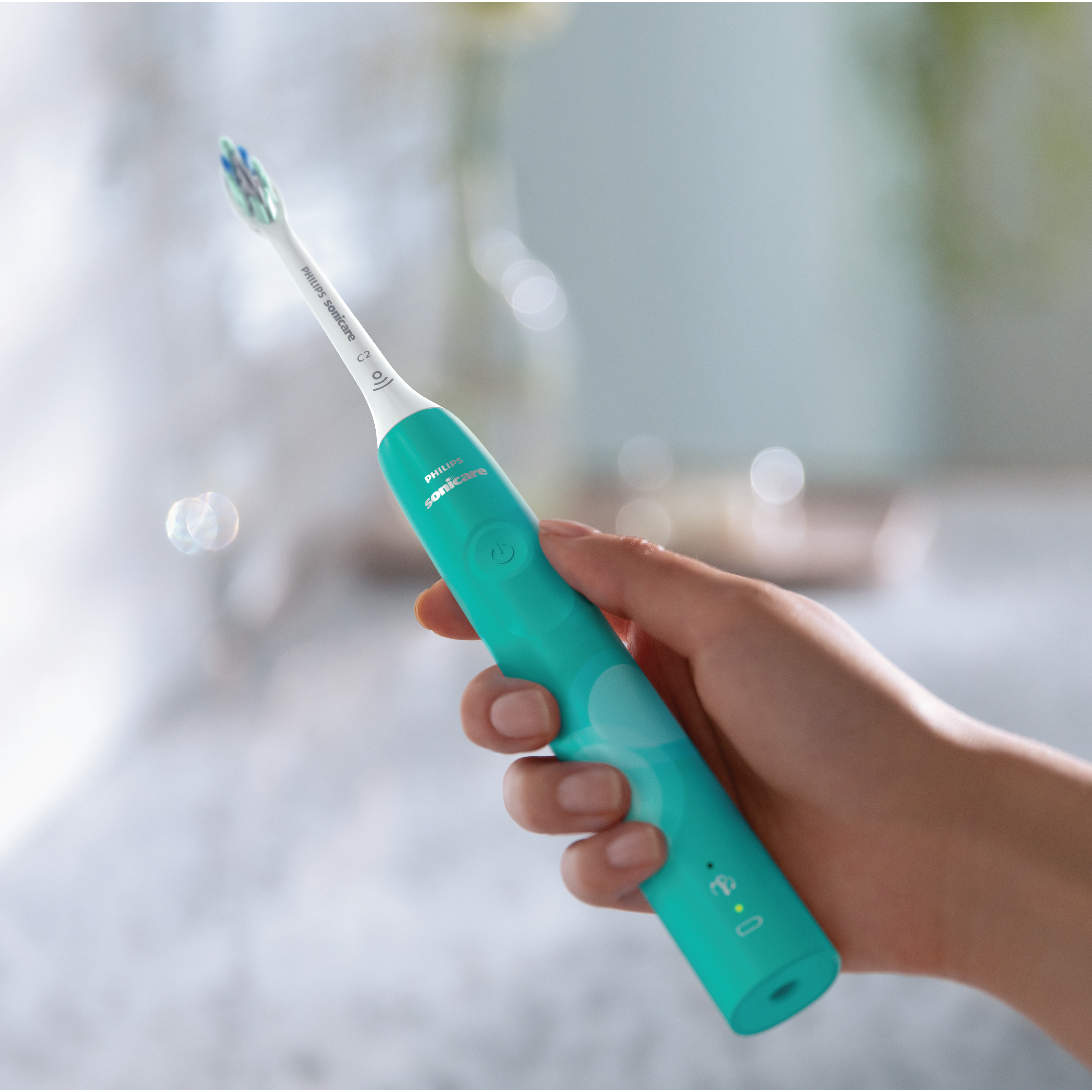 Philips Sonicare 4100 Series Sonic Elektrisk tannbørste, Turkis, 1 stk.