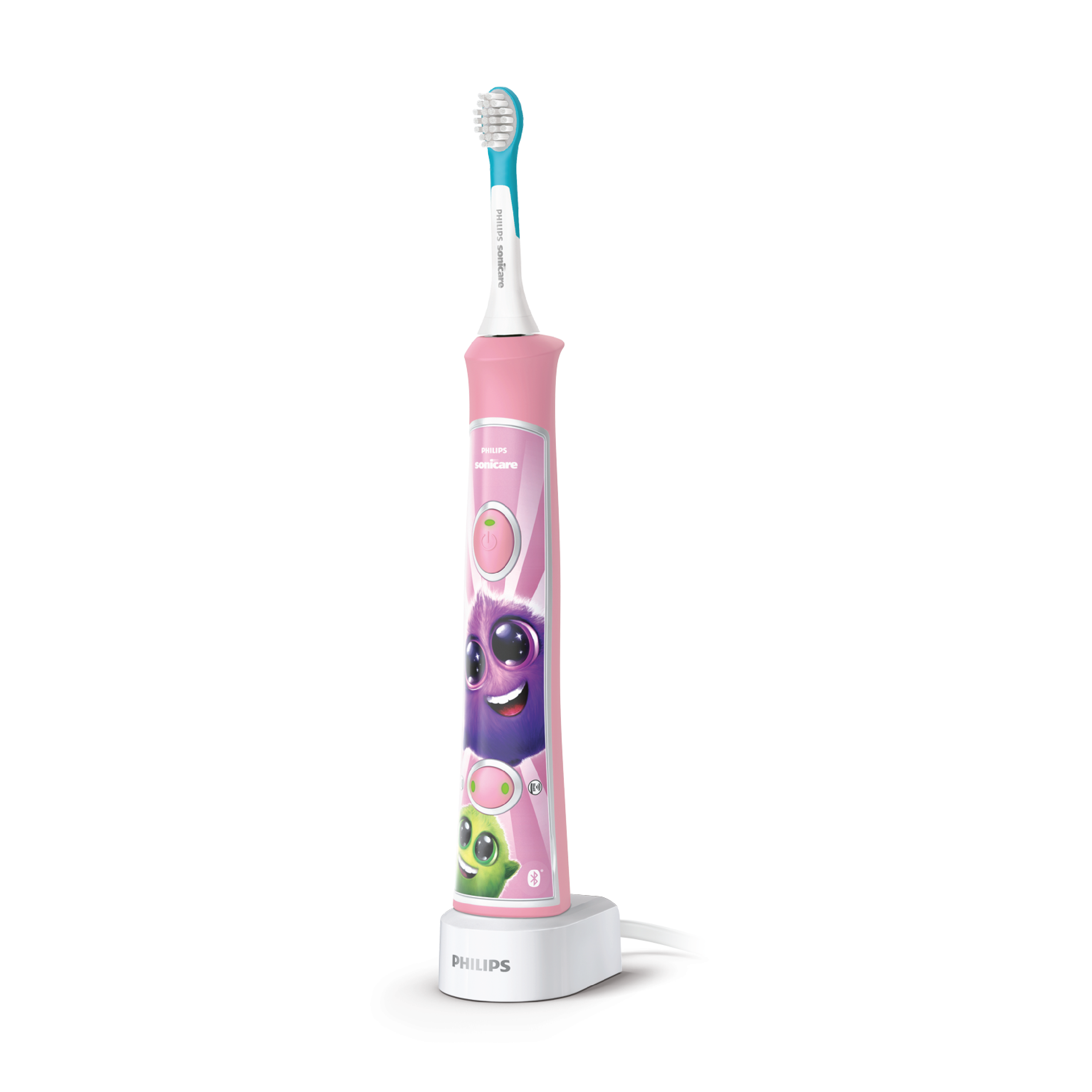 Philips Sonicare For Kids Sonic Elektrisk tannbørste, Rosa, 1 stk.