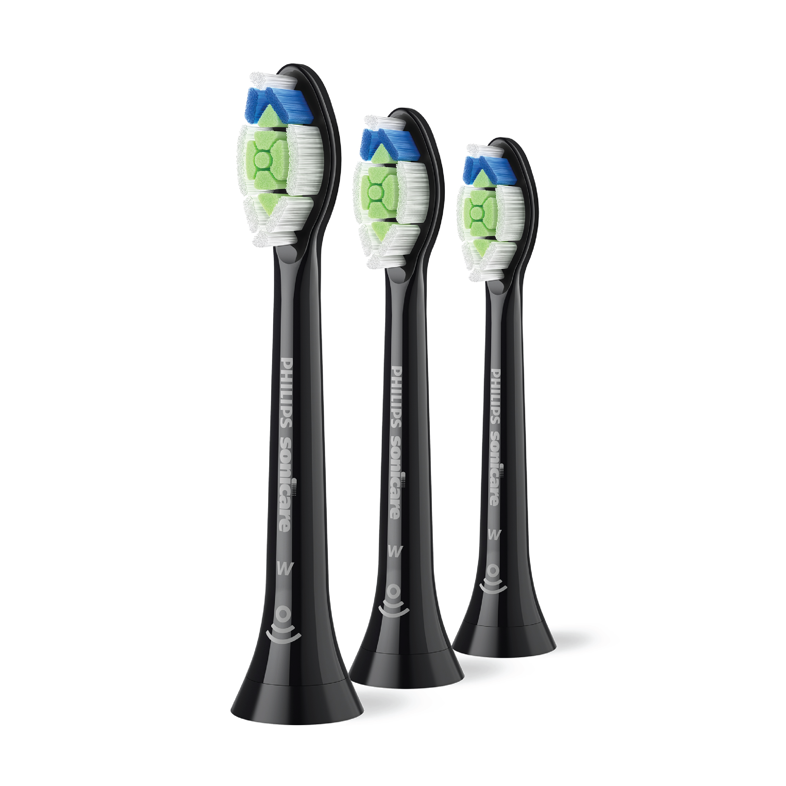 Philips Sonicare Optimal White 2+1 Børstehoder, Svart, 3 stk.