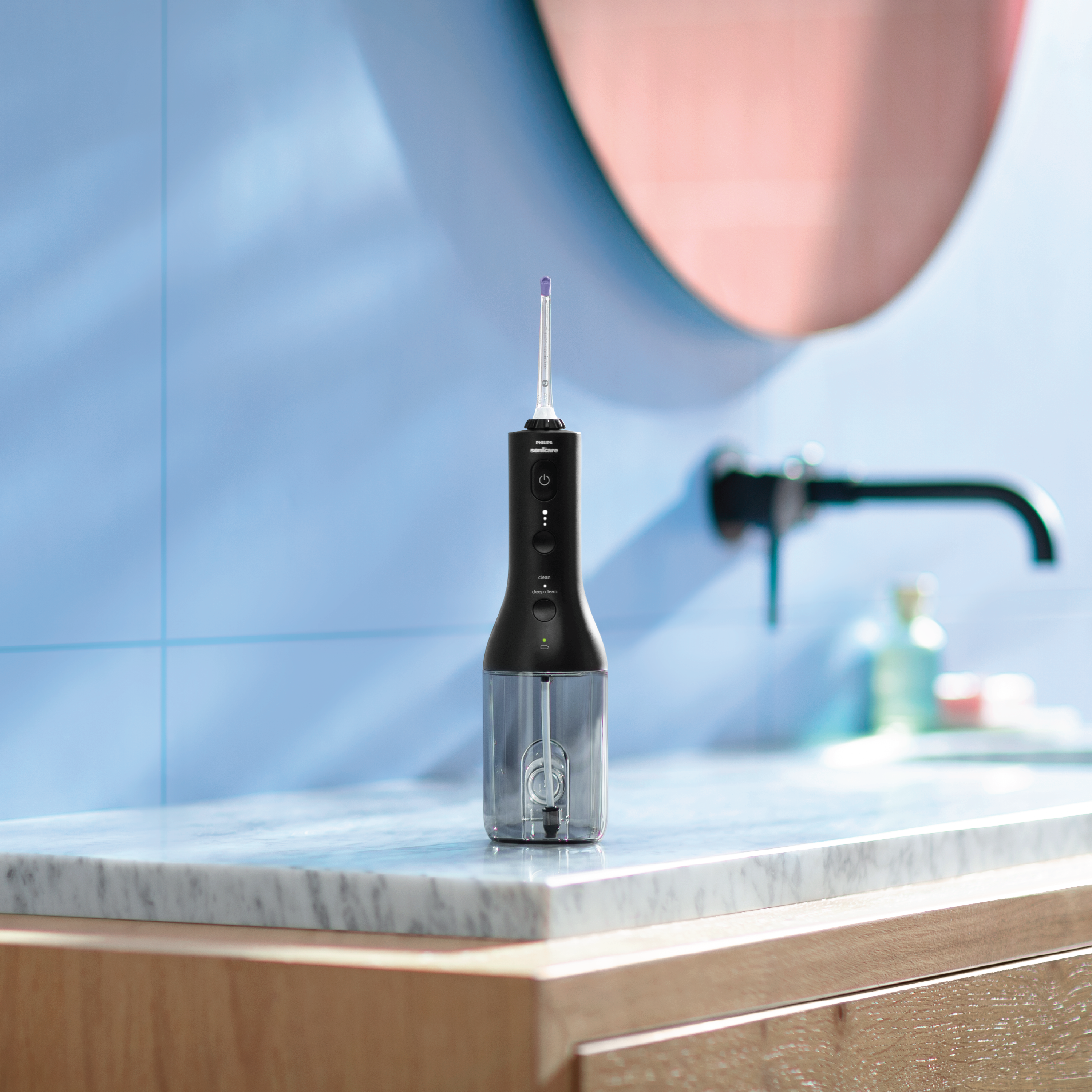 Philips Sonicare Power Flosser 3000 Trådløs munnskyller, Svart, 1 stk.