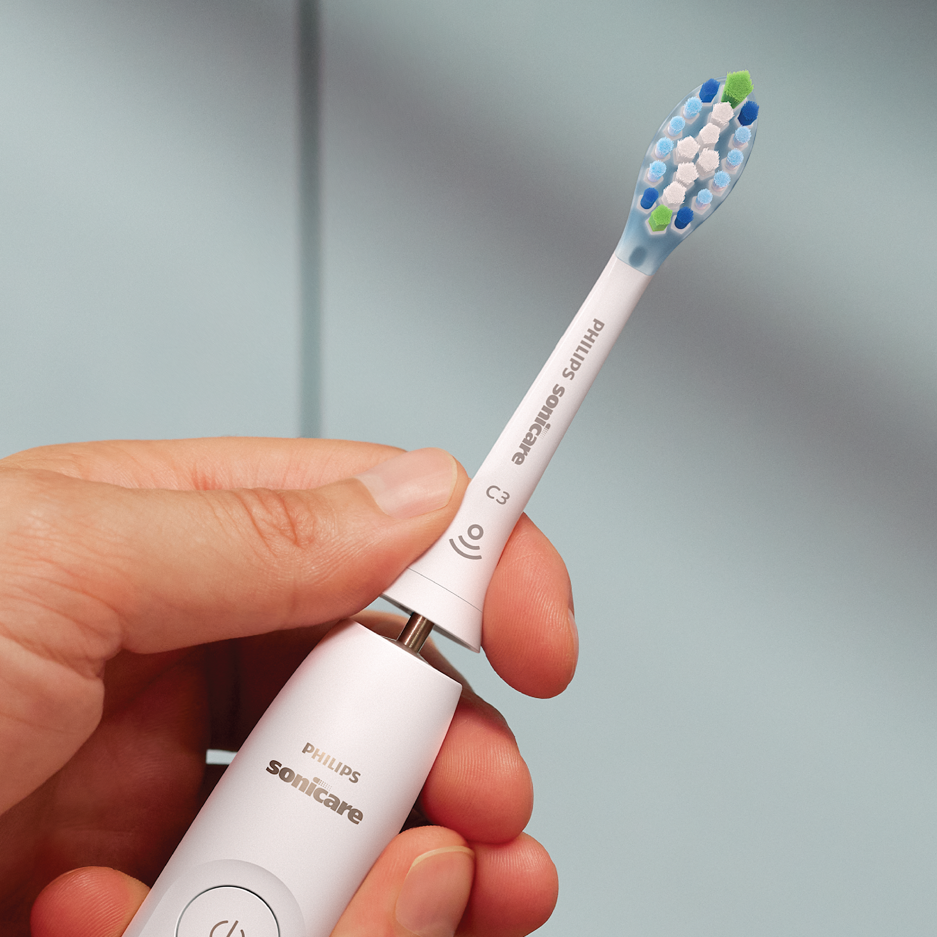 Philips Sonicare Premium Plaque Defence 2+1 Børstehoder, Hvit, 3 stk.