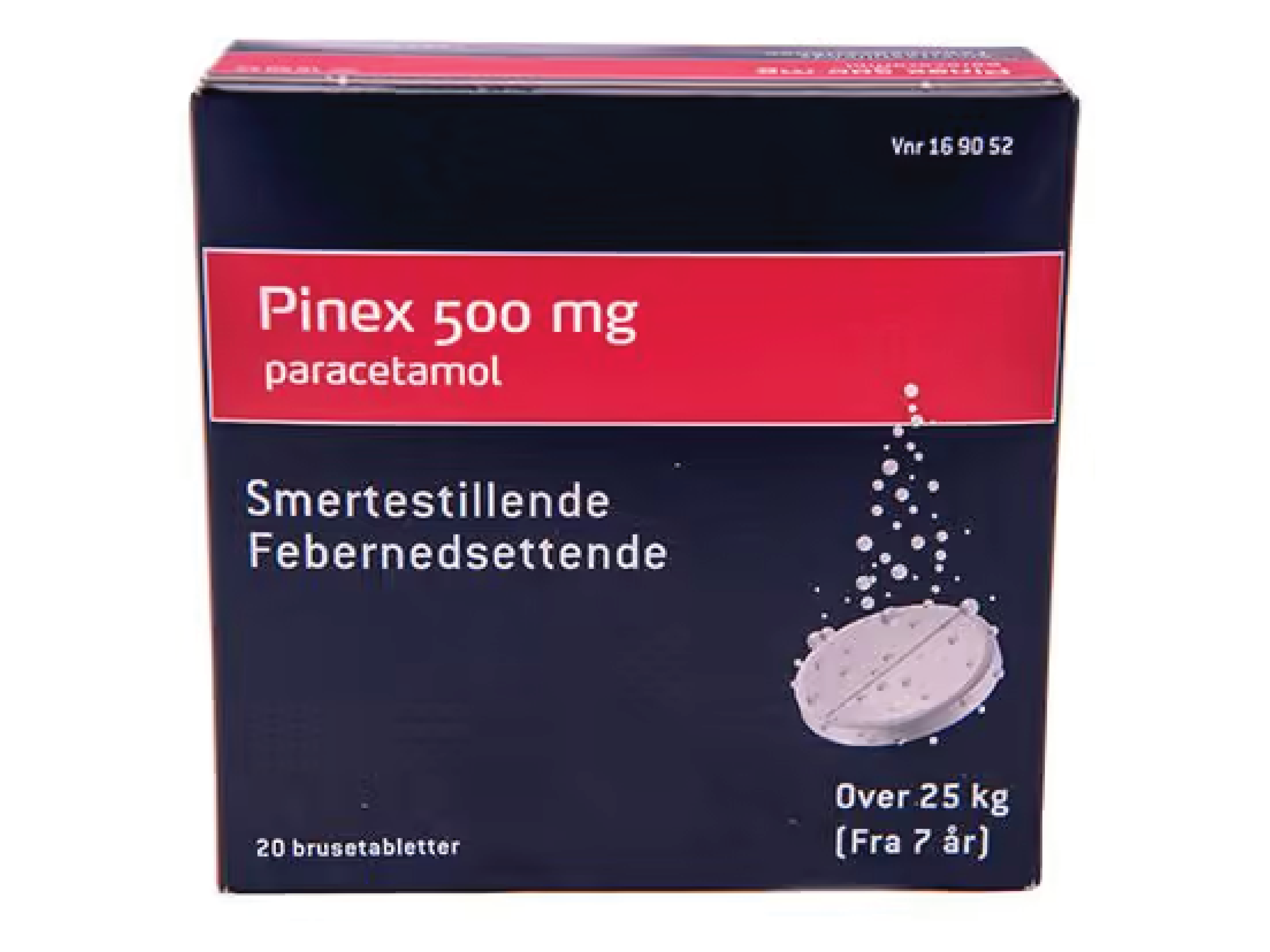 Pinex Brusetabletter 500 mg, 20 stk.