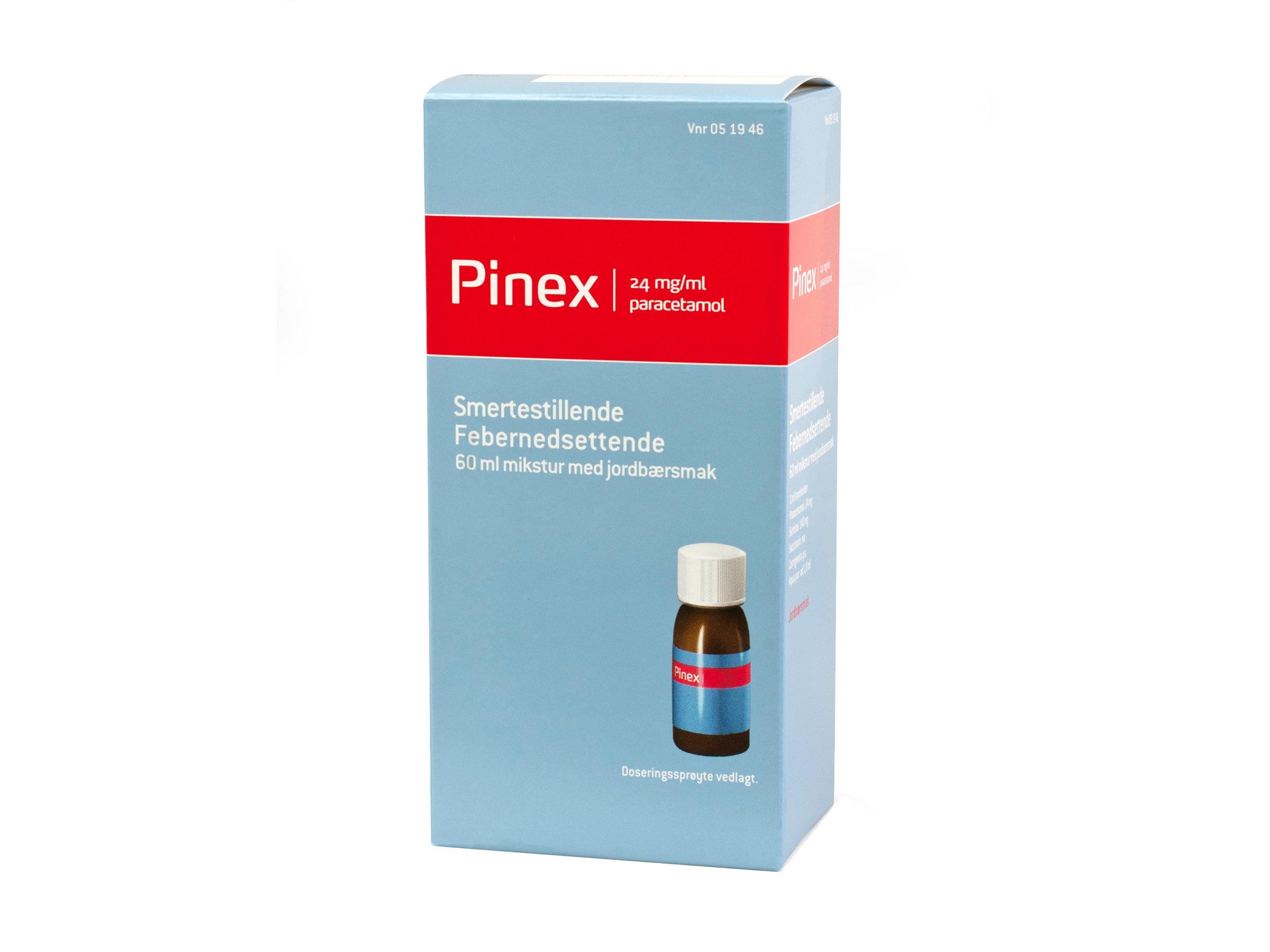 Pinex Mikstur 24 mg/ml, 60 ml - Smertestillende og febernedsettende ...