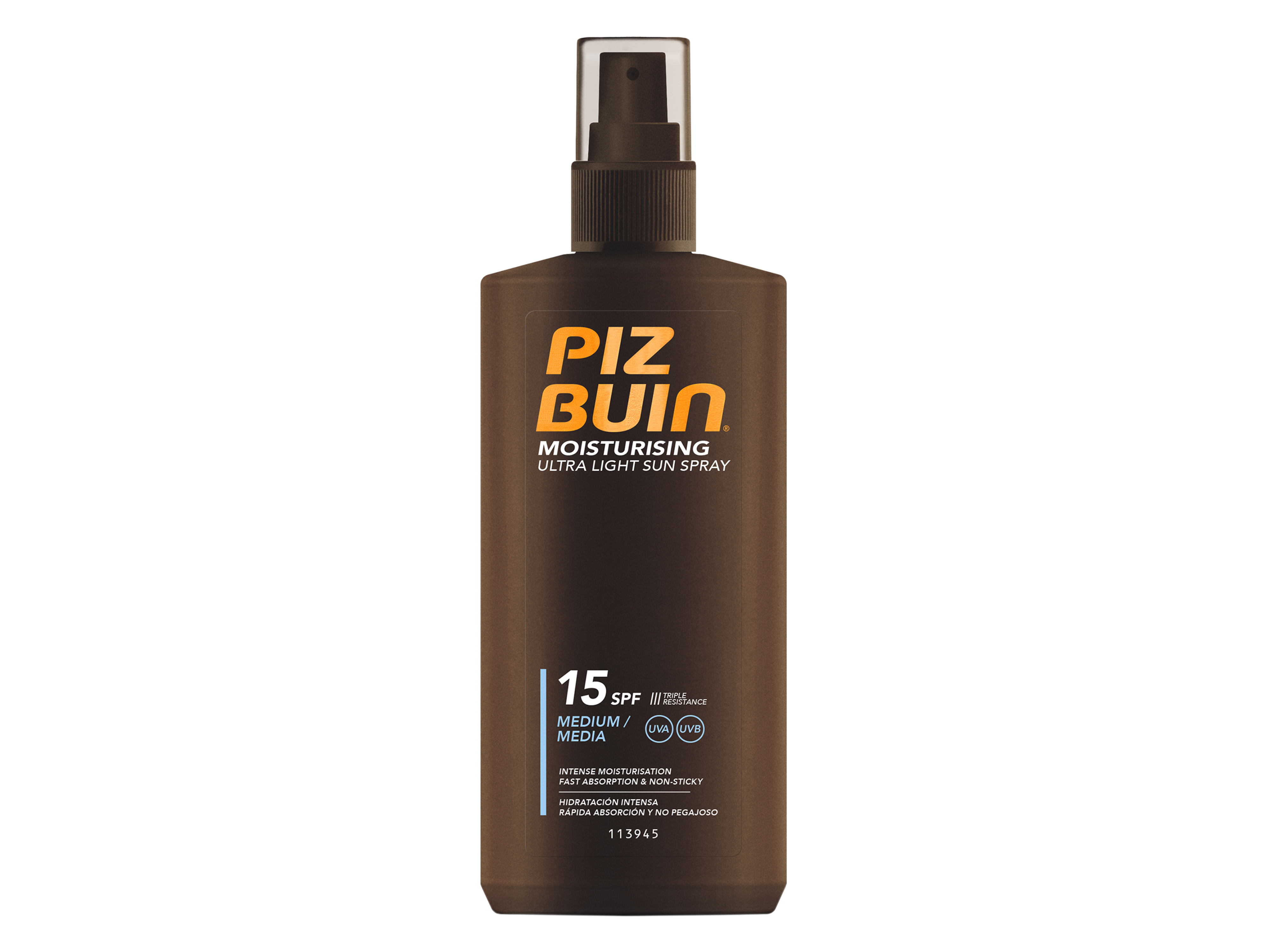 Piz Buin Moisturising Ultra Light Sun Spray, SPF 15, 200 ml
