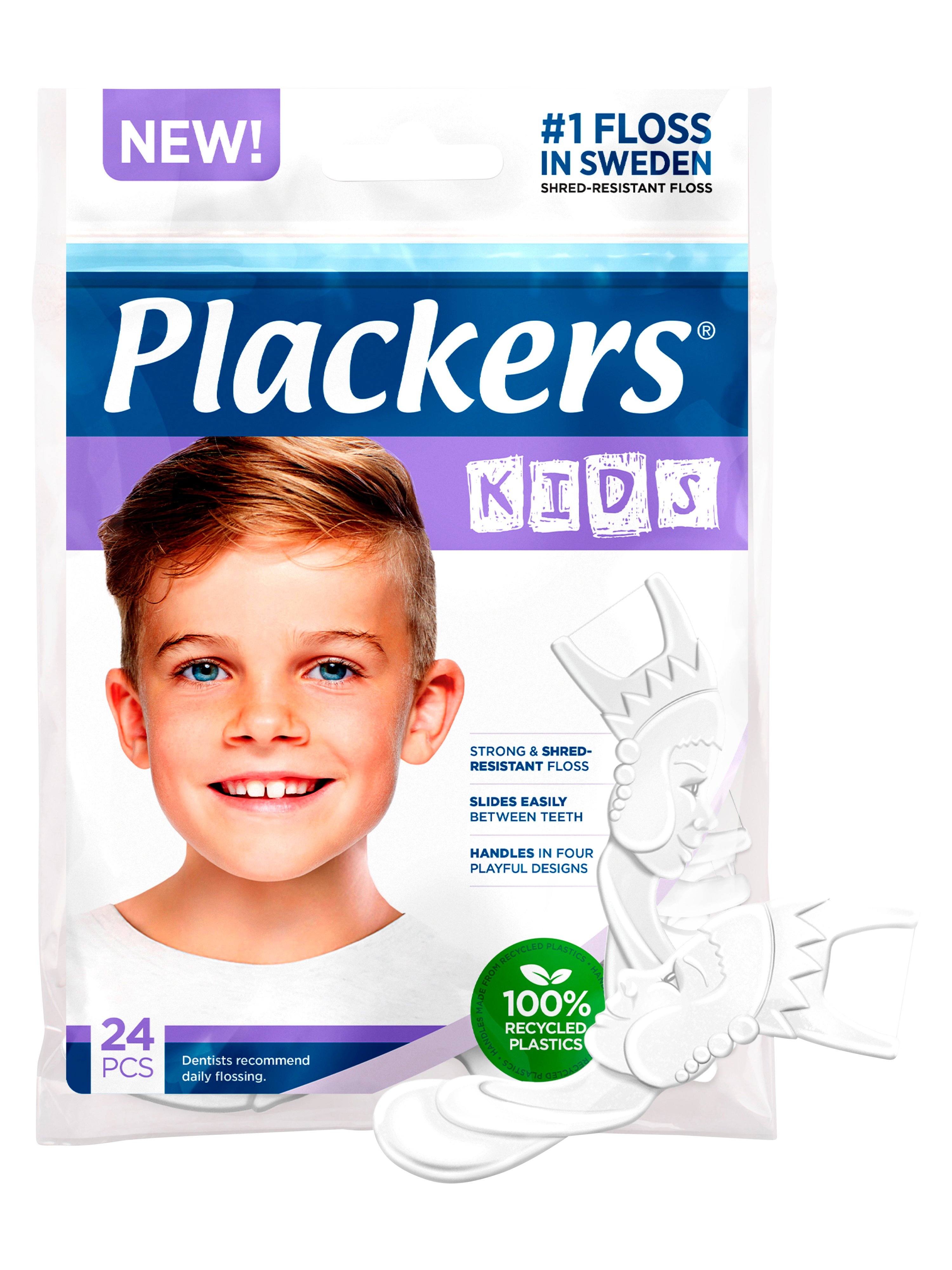 Plackers Kids Tanntrådbøyle, 24 stk.