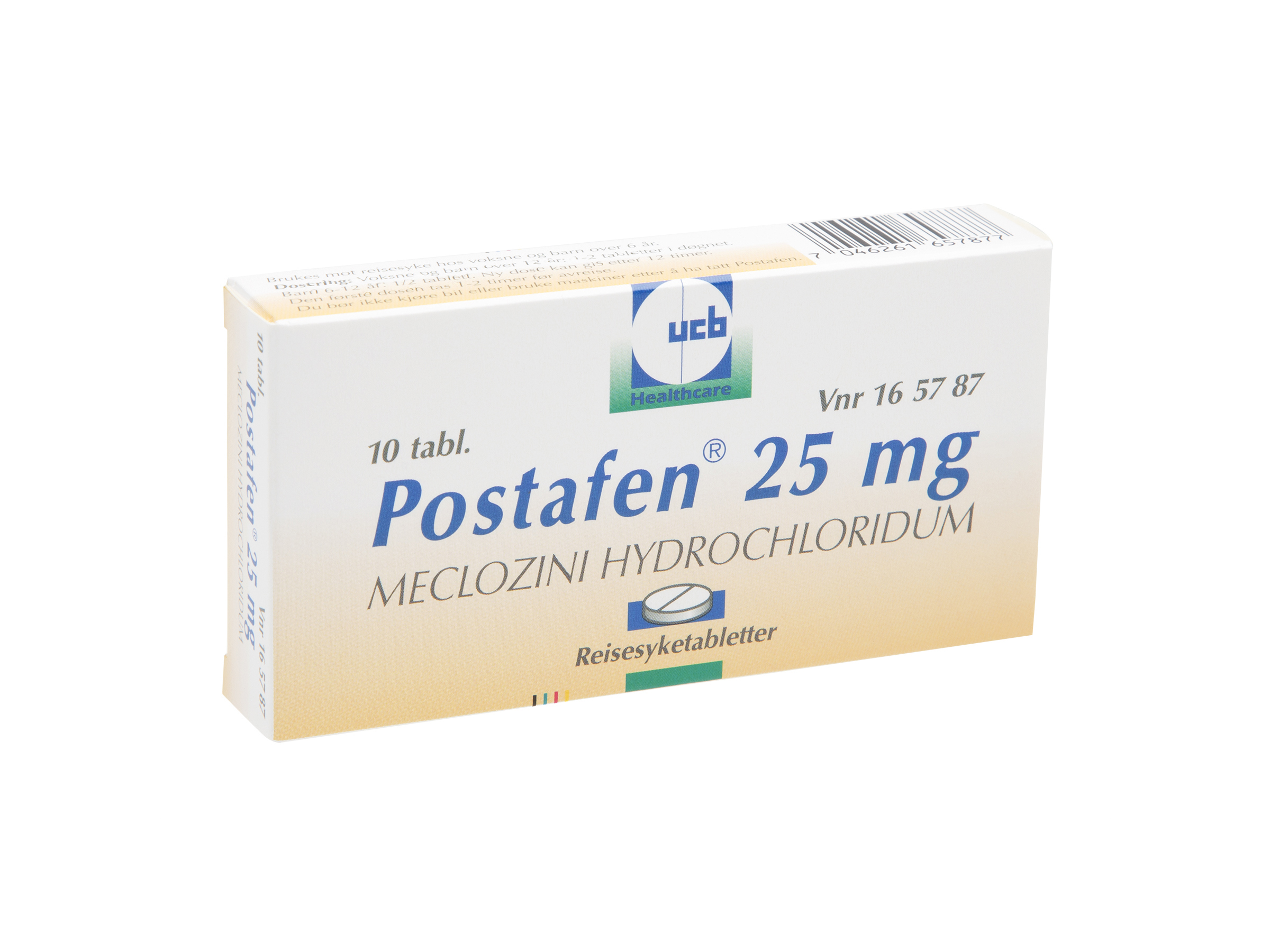 Postafen Postafen Tabletter 25mg, 10 stk. på brett