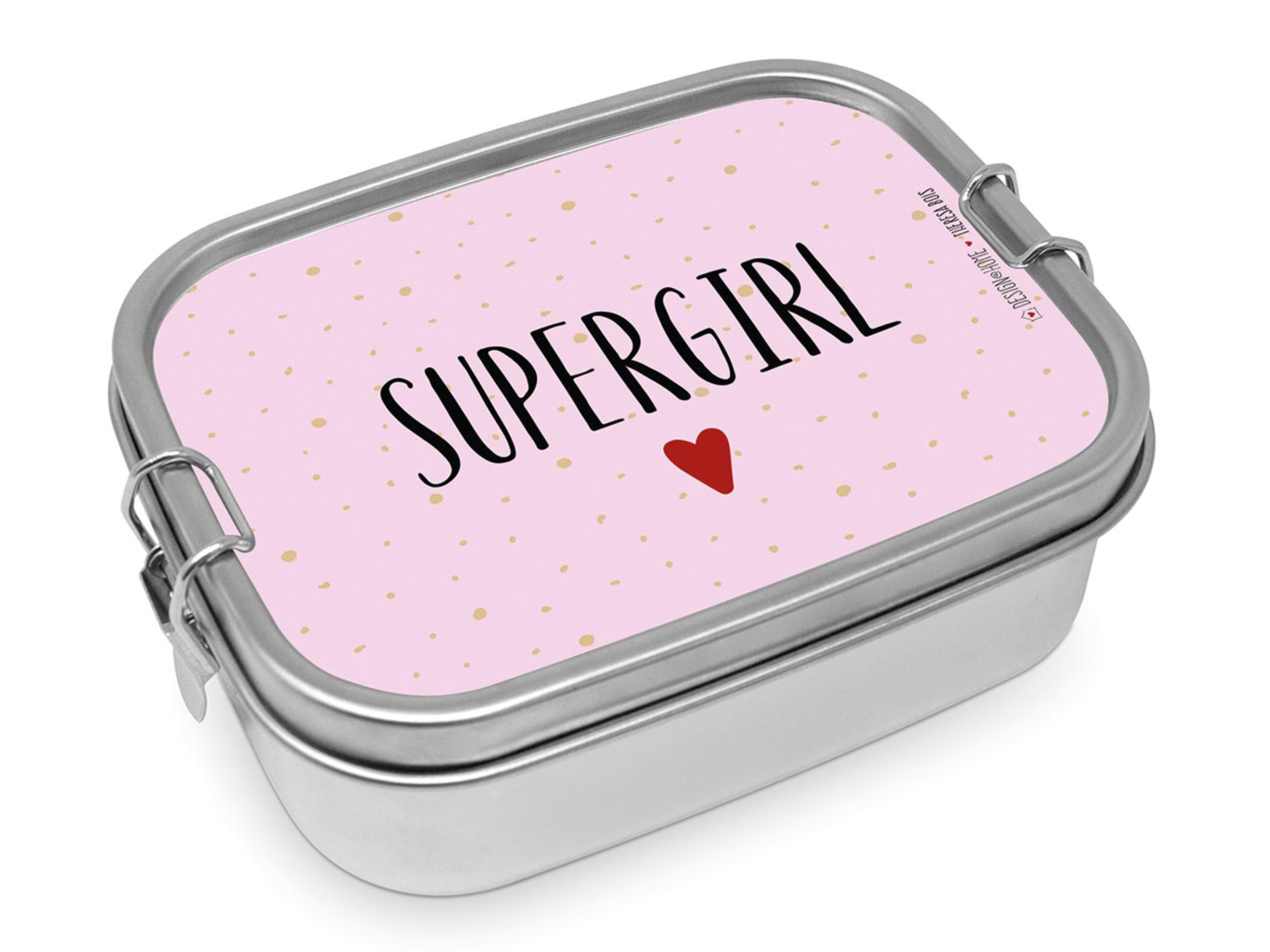 Paperproducts Design Matboks i stål, Supergirl, 1 stk.