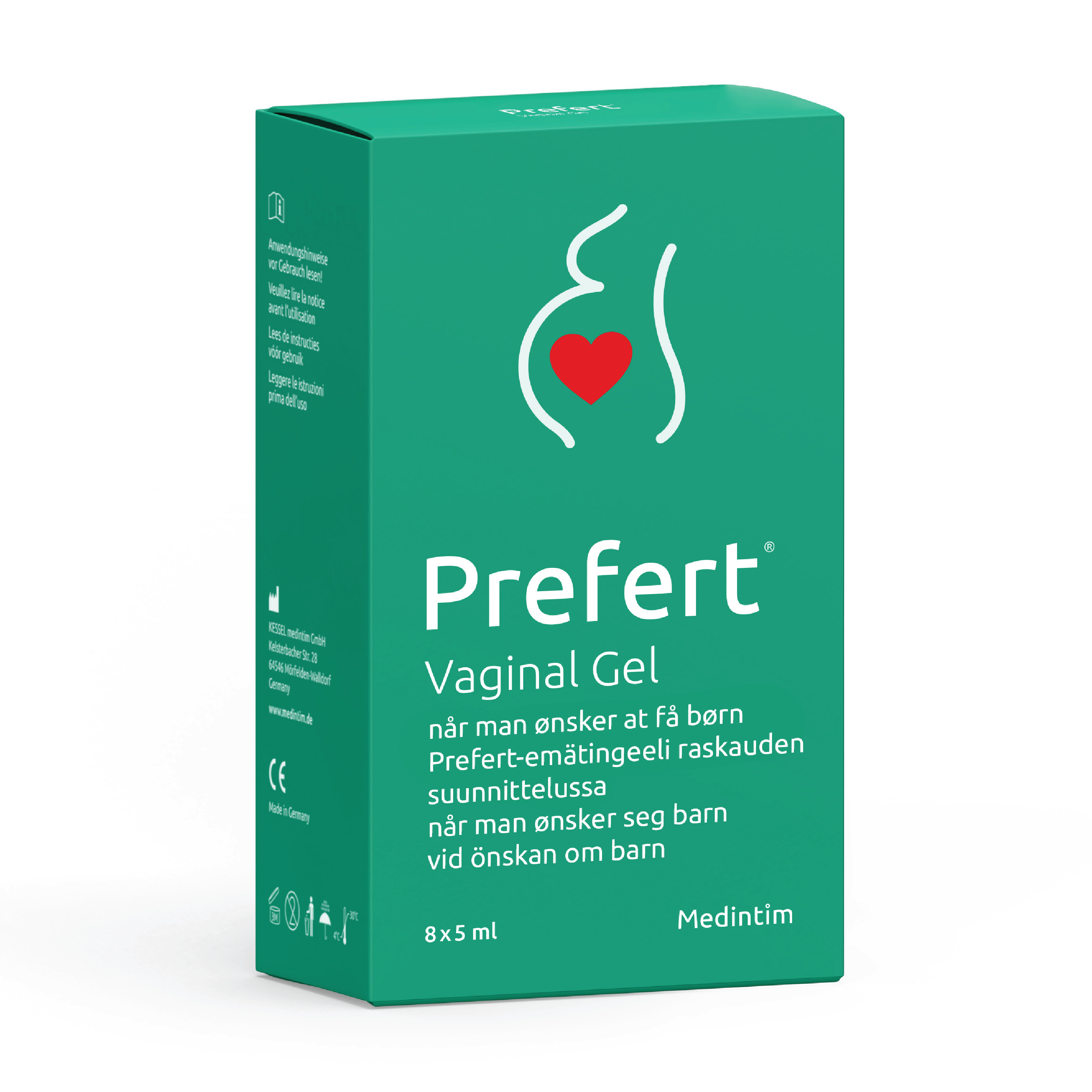 Prefert Vaginalgel, 8 x 5 ml