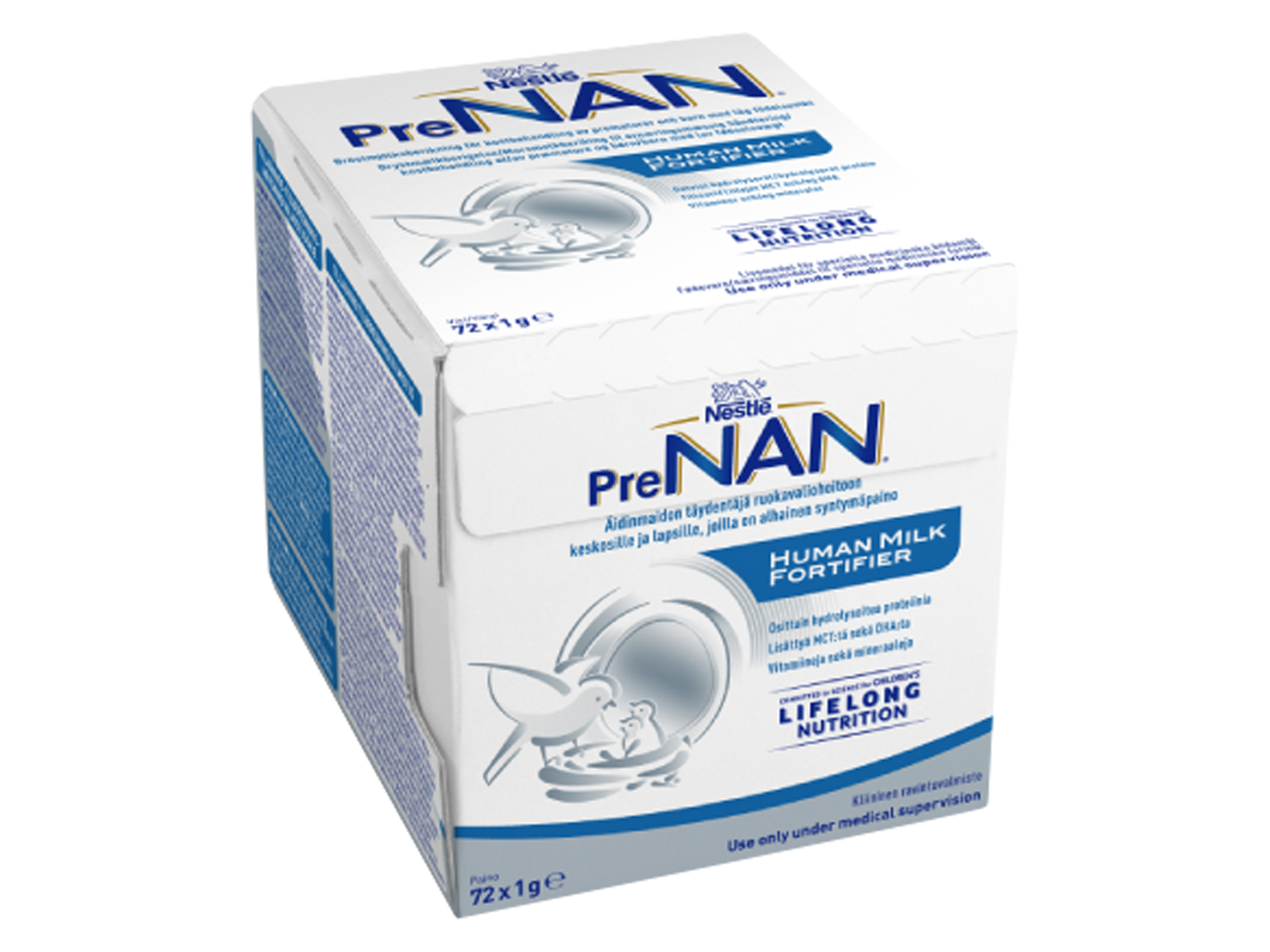 NAN PreNAN Human Milk Fortifier, 72x1 gram