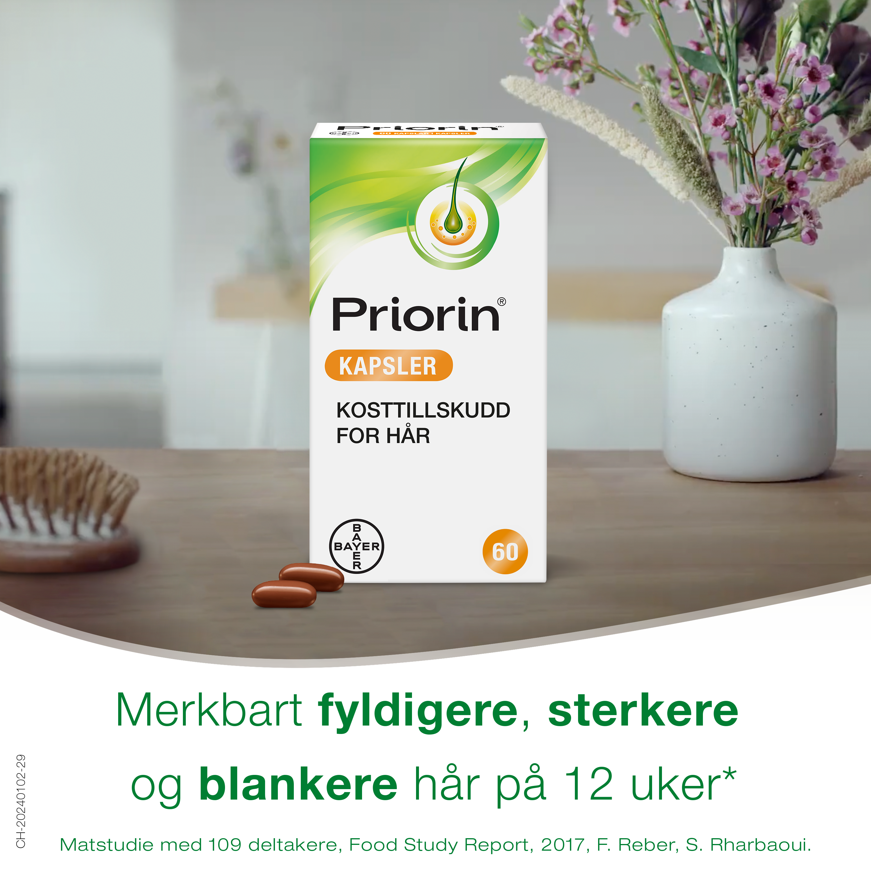 Priorin Kosttilskudd kapsler, 60 stk.