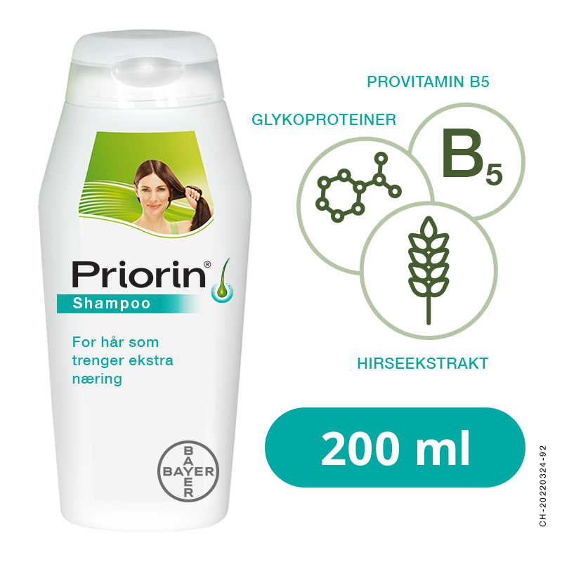 Priorin shampoo normal & tørt hår, 200 ml