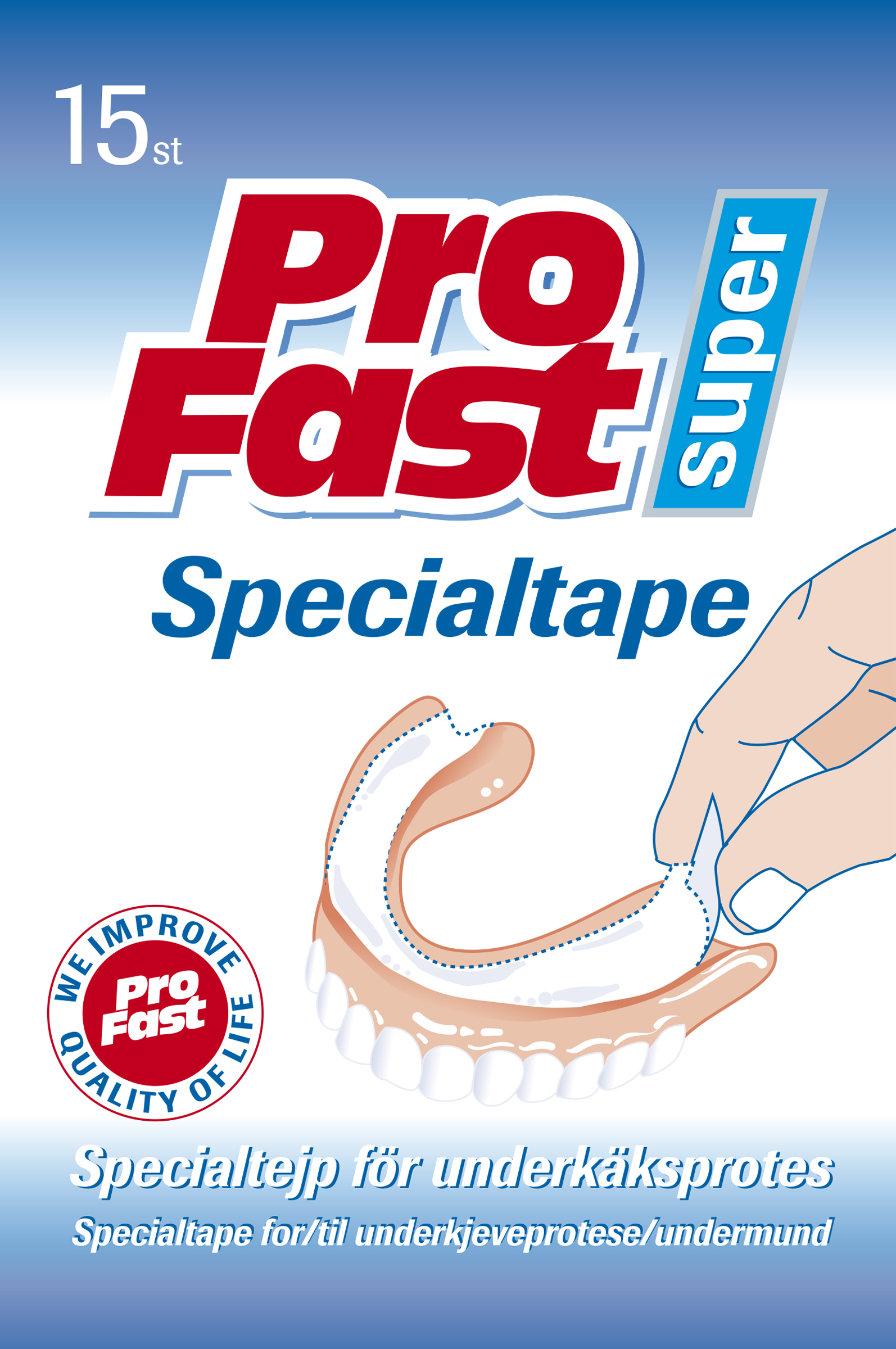 ProFast Super spesialtape festemiddel, 15 stk