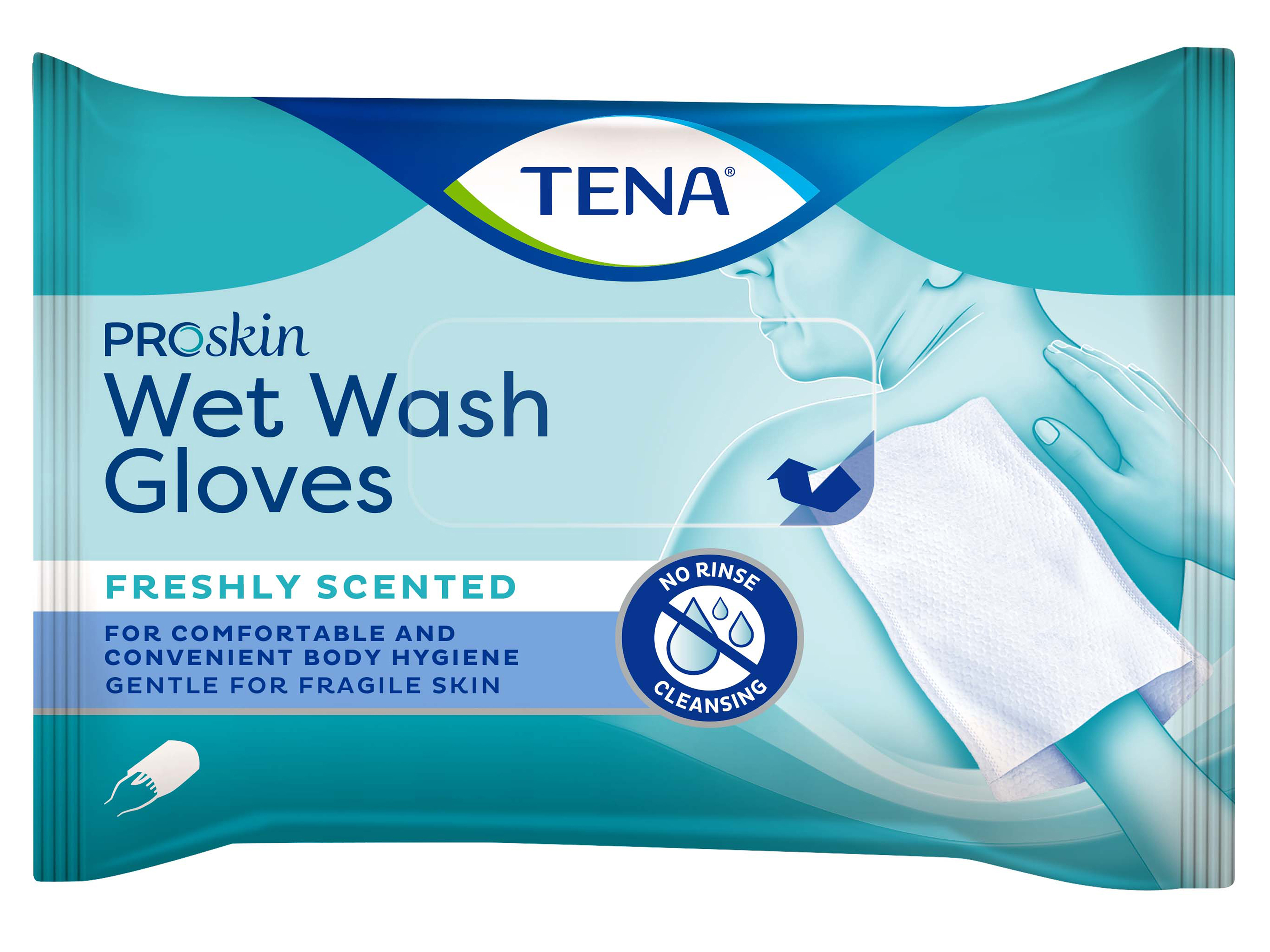 Tena Proskin Wet Wash Glove, 8 stk.
