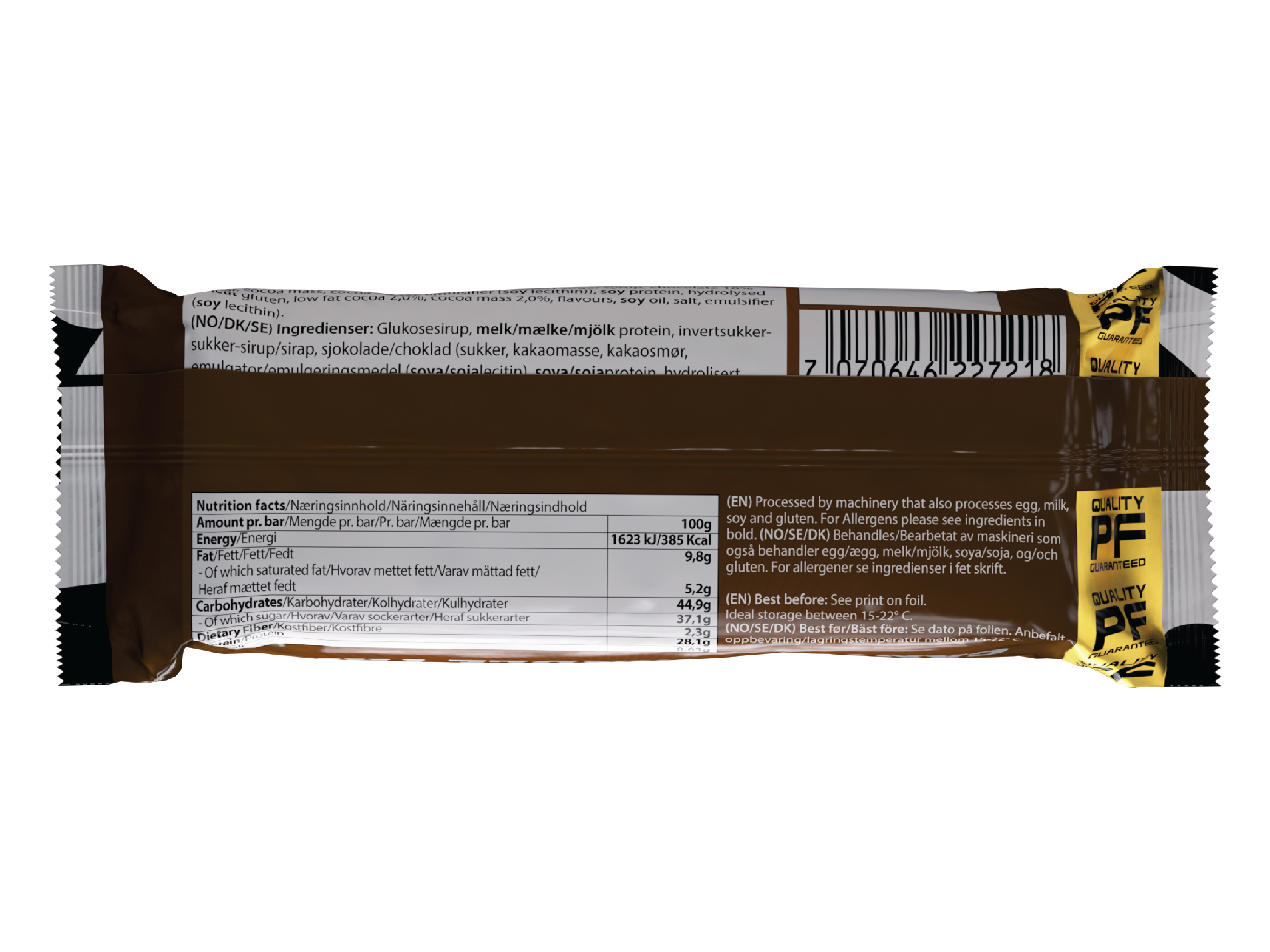 Proteinfabrikken Big Dark Chocolate Protein Bar, 100 g