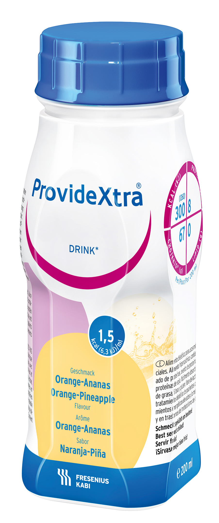 Providextra Drink appelsin/ananas, 4x200