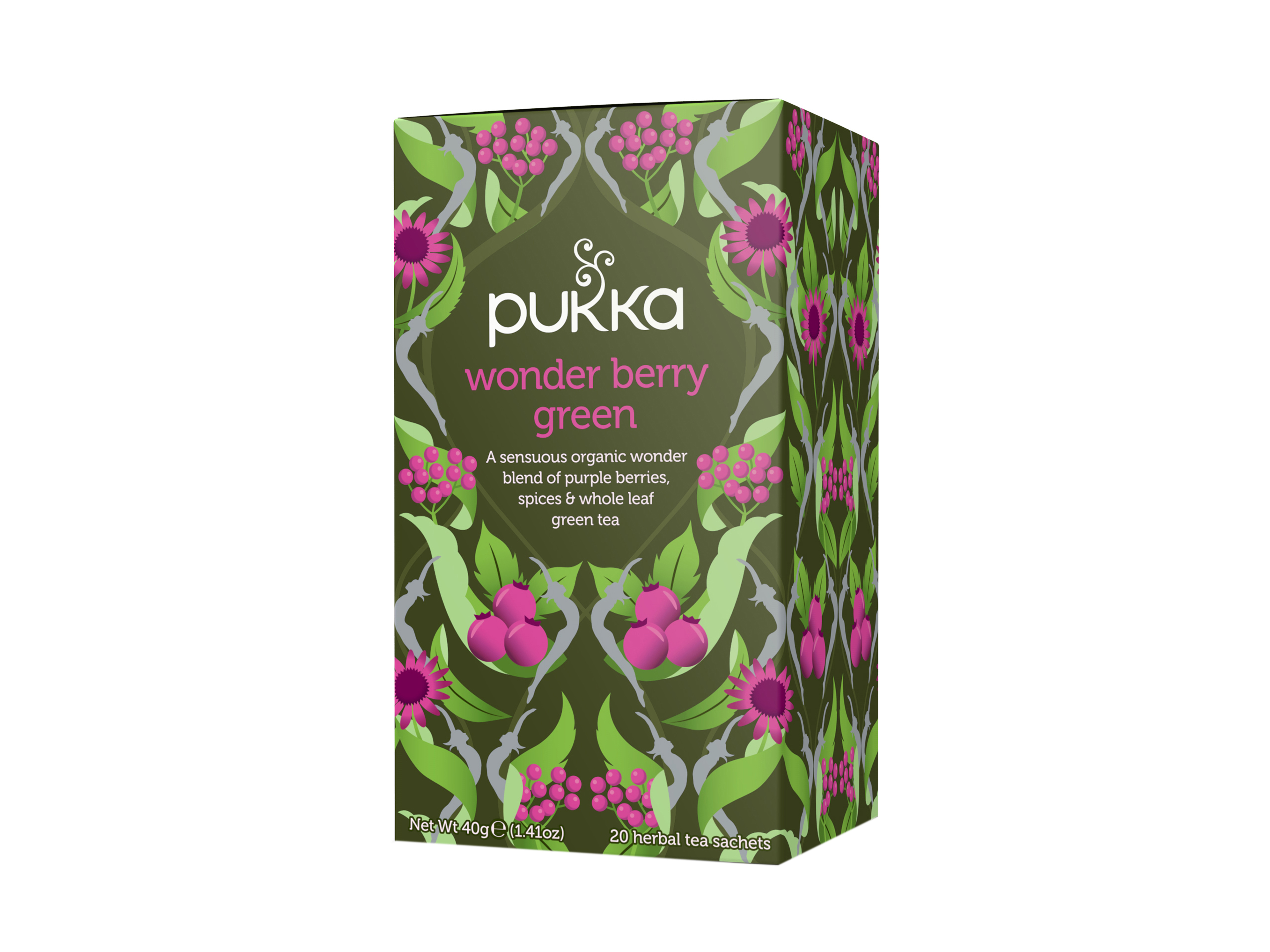 Pukka Pukka Te, Wonder Berry Green, 20 stk