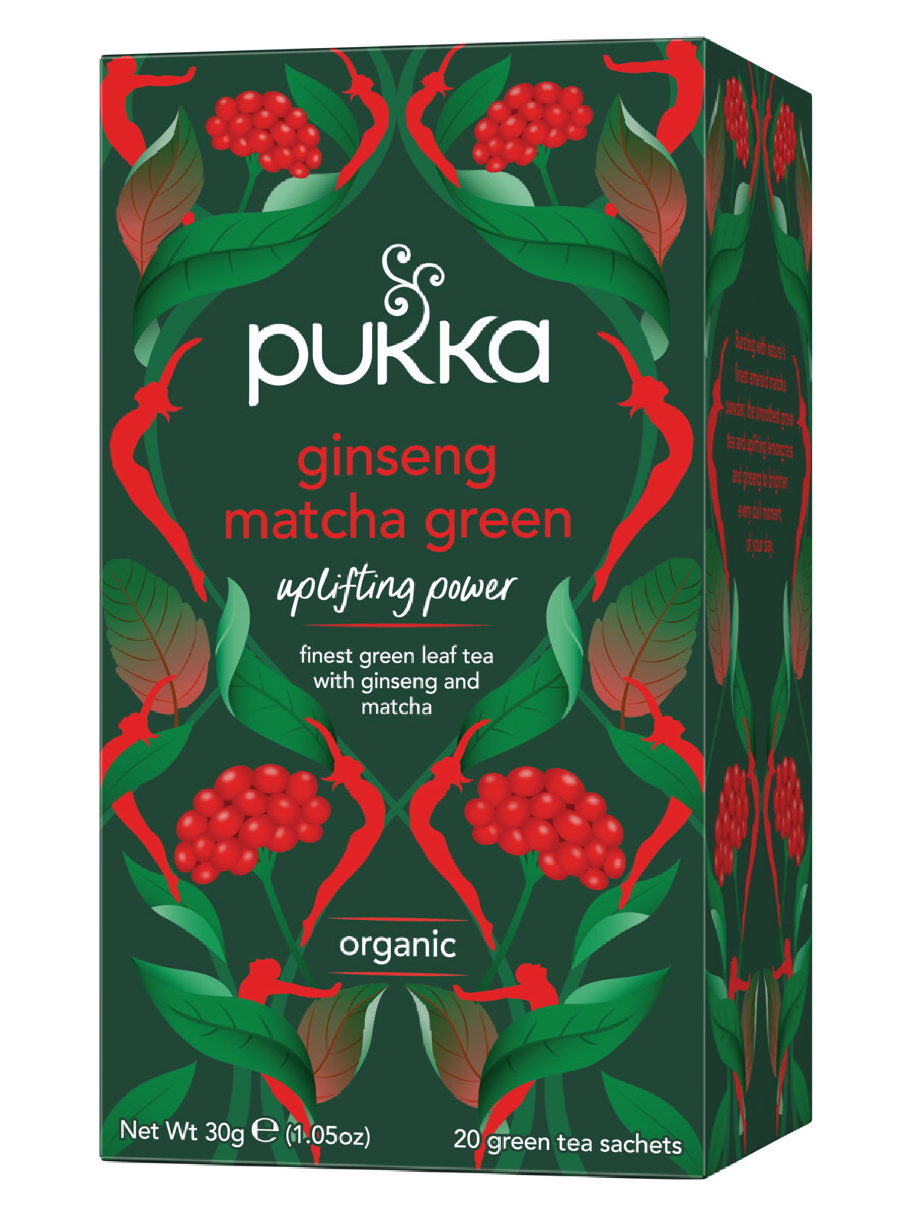 Pukka Te, Ginseng Matcha Green, 20 stk