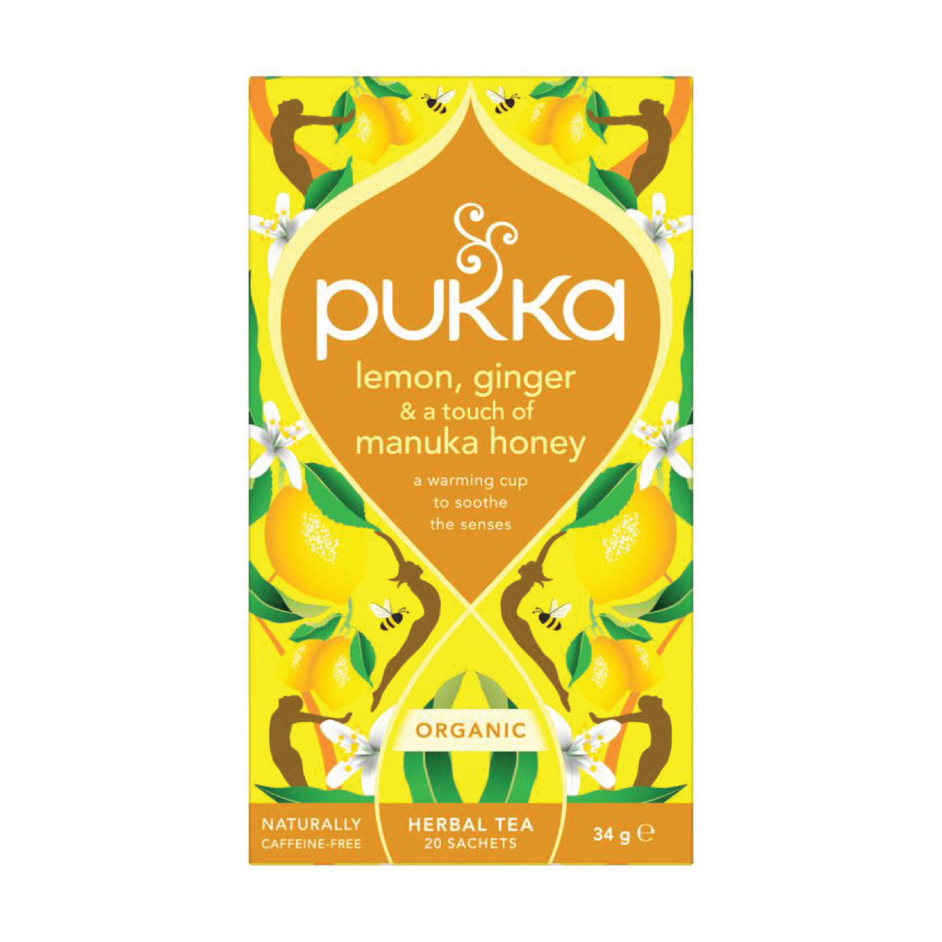 Pukka Te, Lemon, Ginger & A Touch Of Manuka Honey, 20 stk.