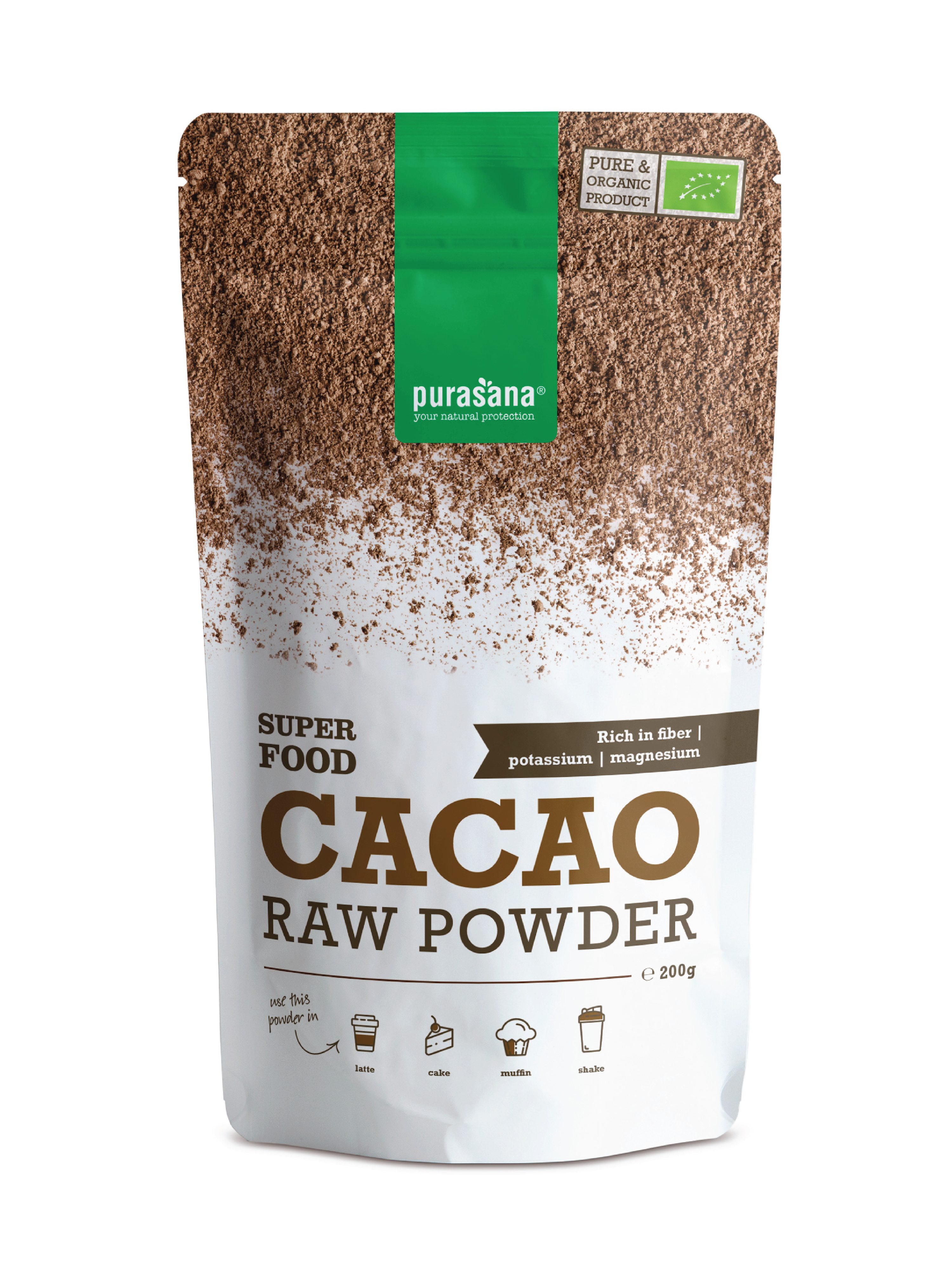 Purasana Cacao Powder, 200 g