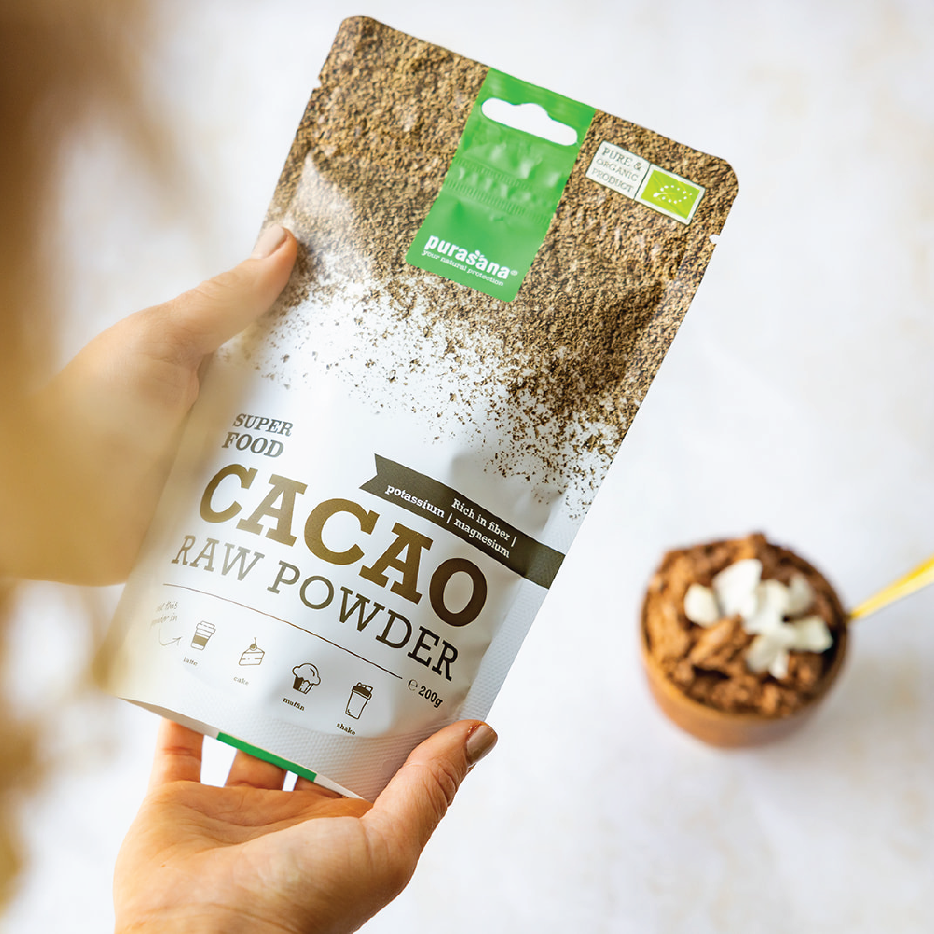 Purasana Cacao Powder, 200 g