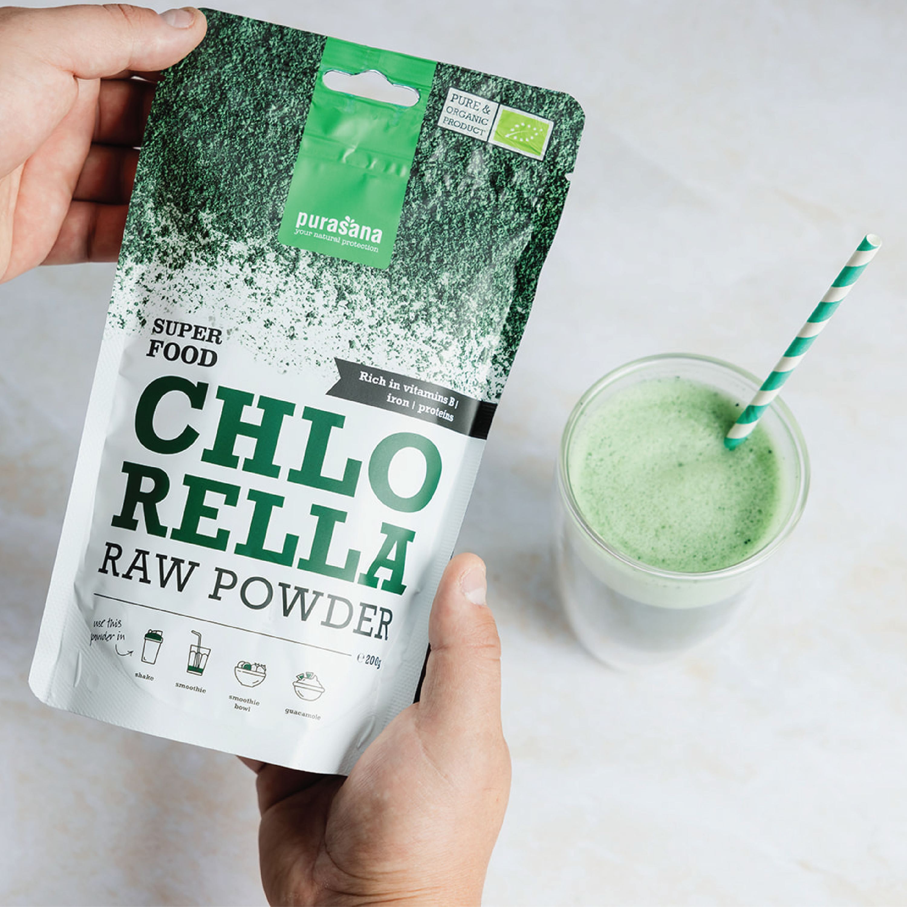 Purasana Chlorella Powder, 200 g