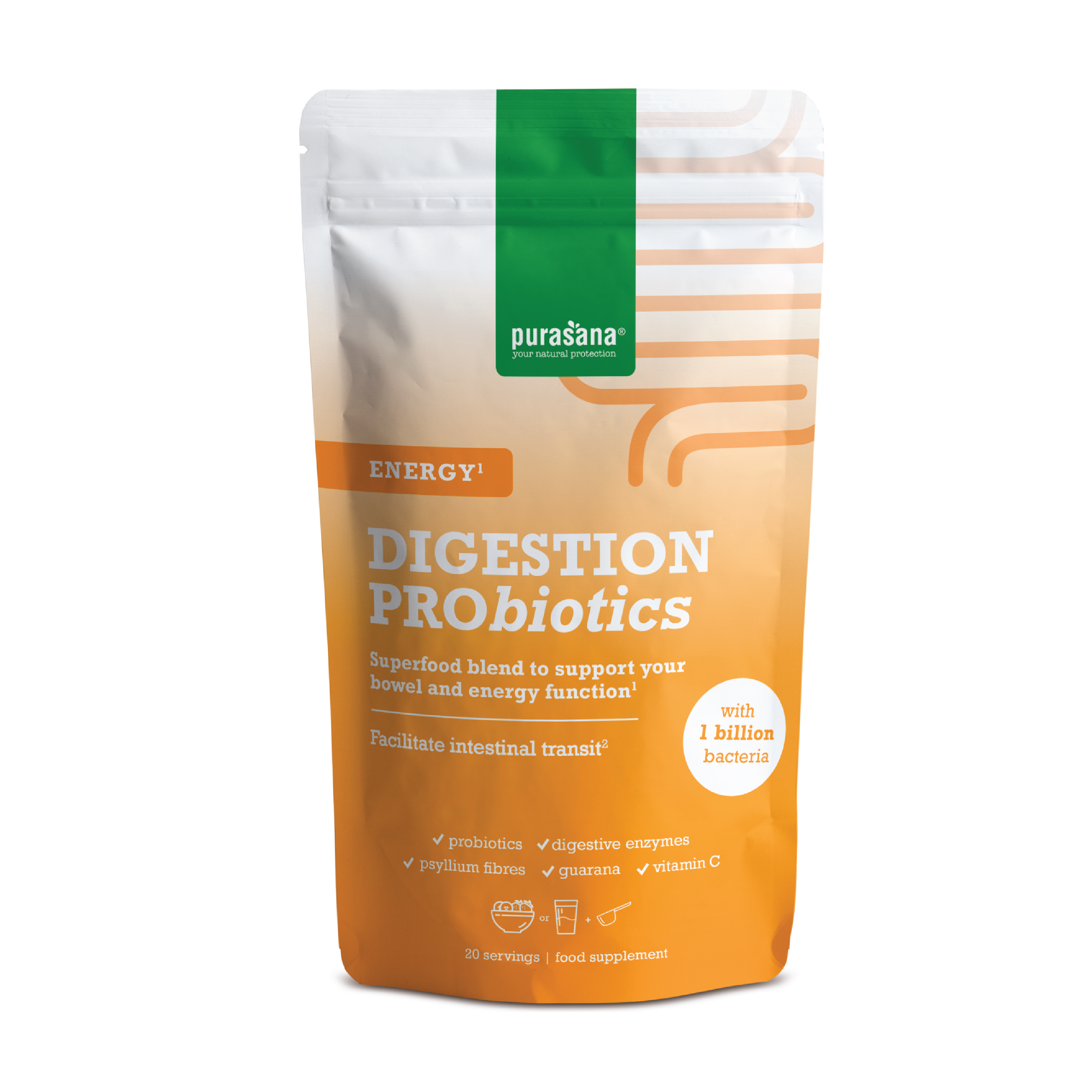 Purasana Digestion Pro Energy, 140 g