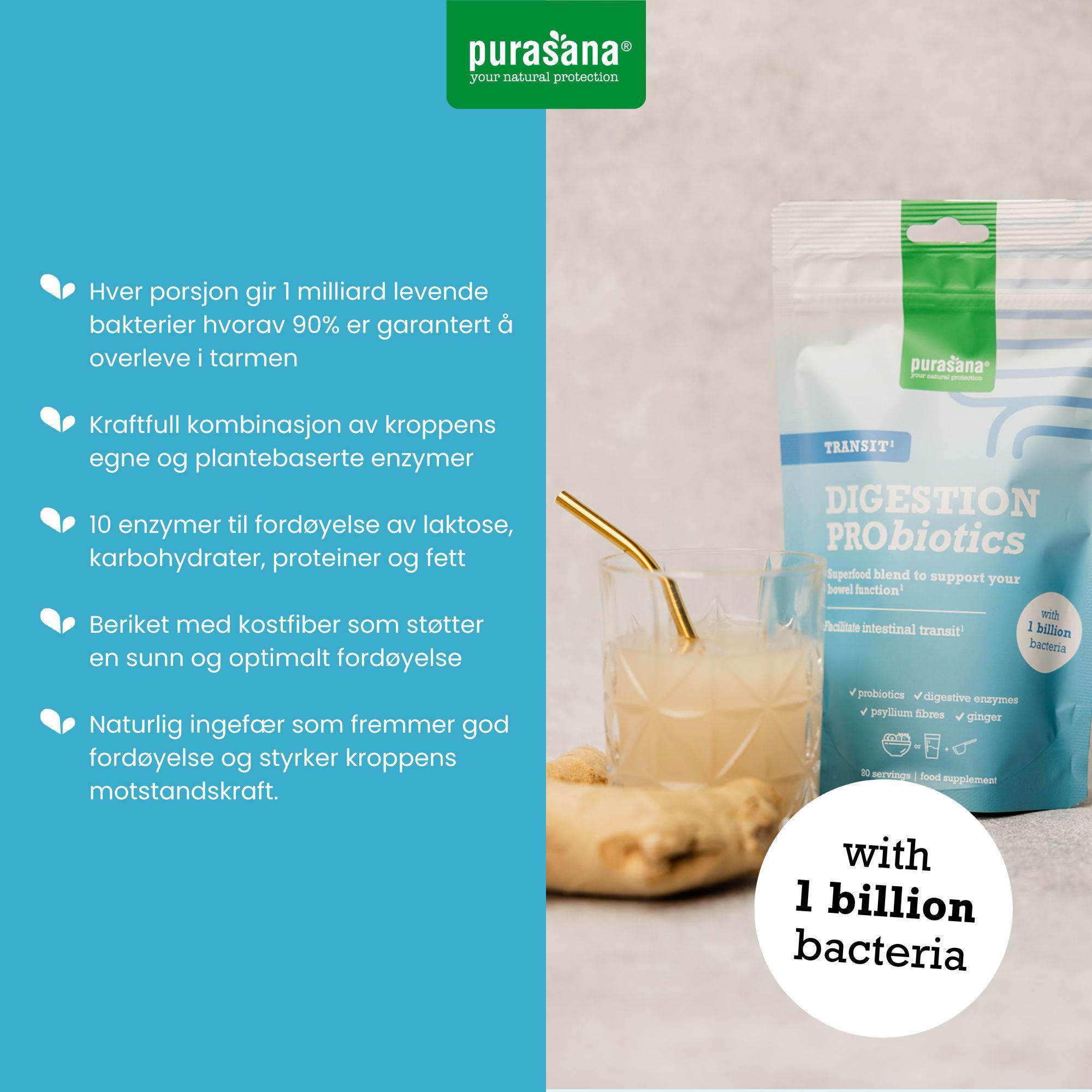 Purasana Digestion Pro Transit, 140 g