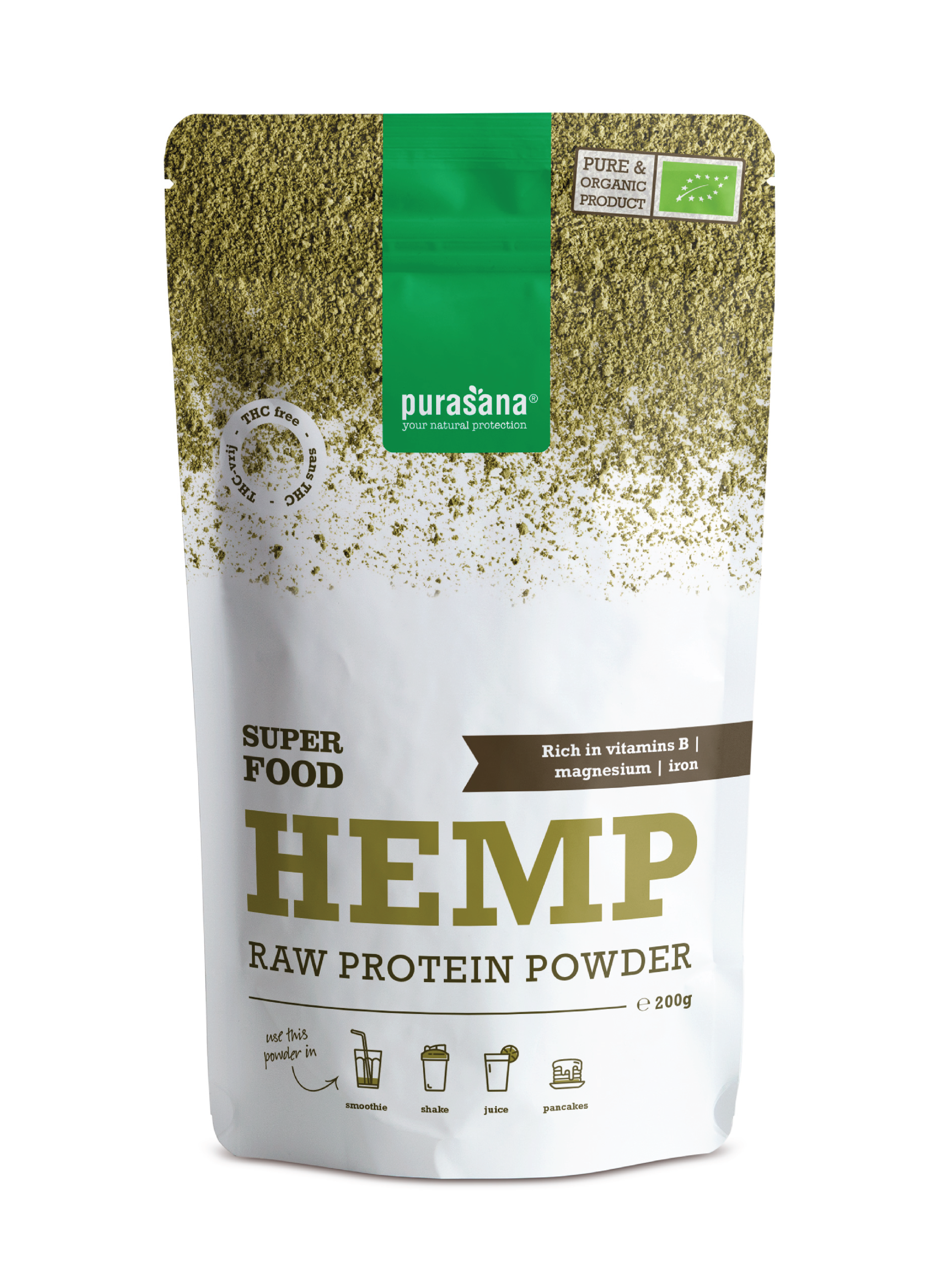 Purasana Hemp Protein Powder, 200 g