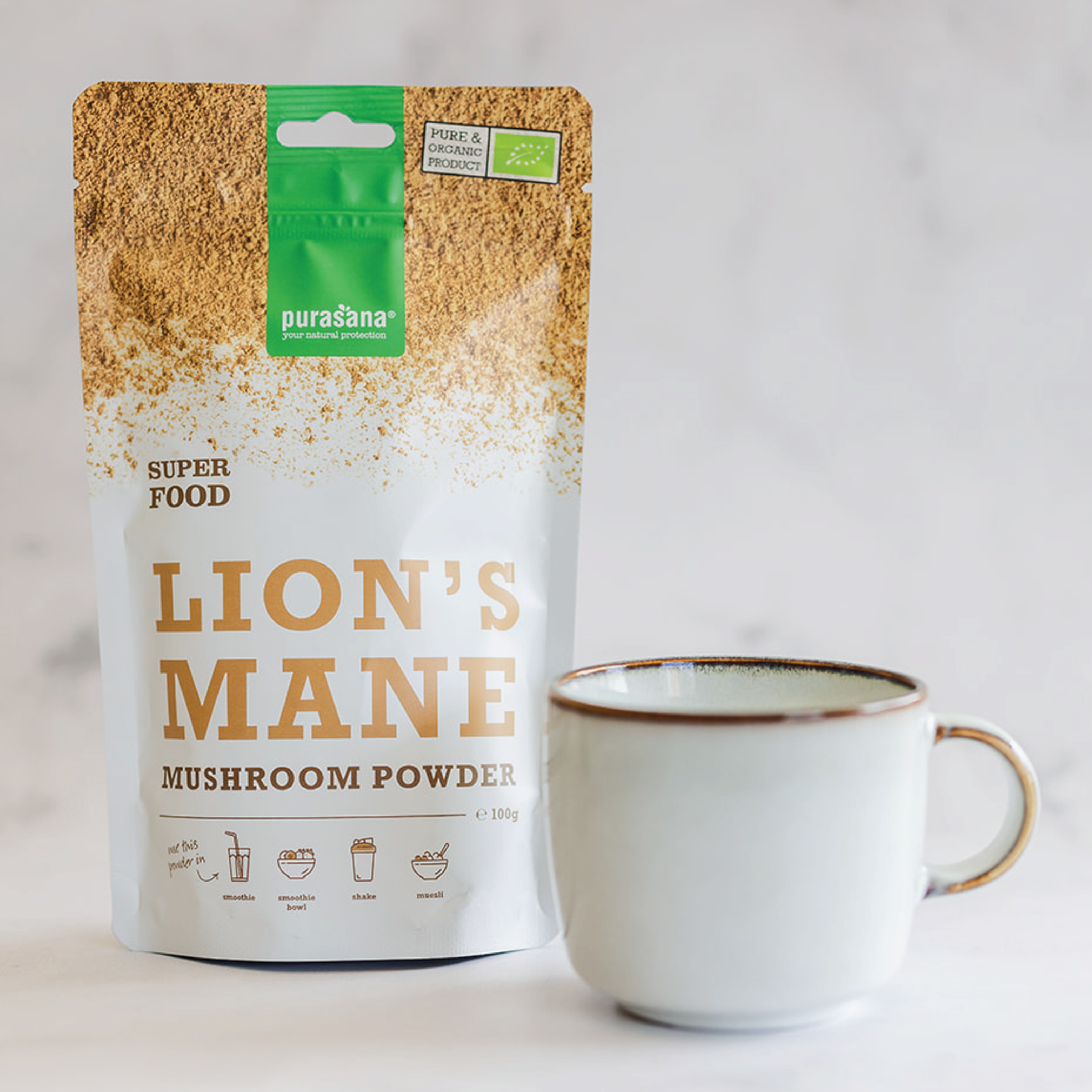 Purasana Lion's Mane Powder, 100 g